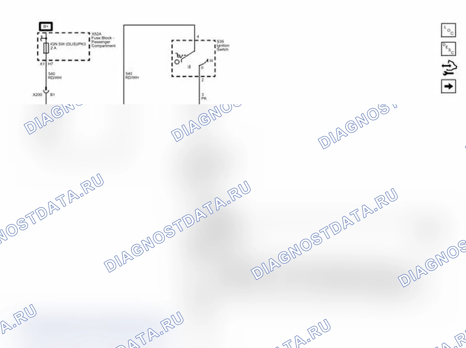Рис. 178: Схема подключения реле RUN/CRNK. Chevrolet Express G1500 
