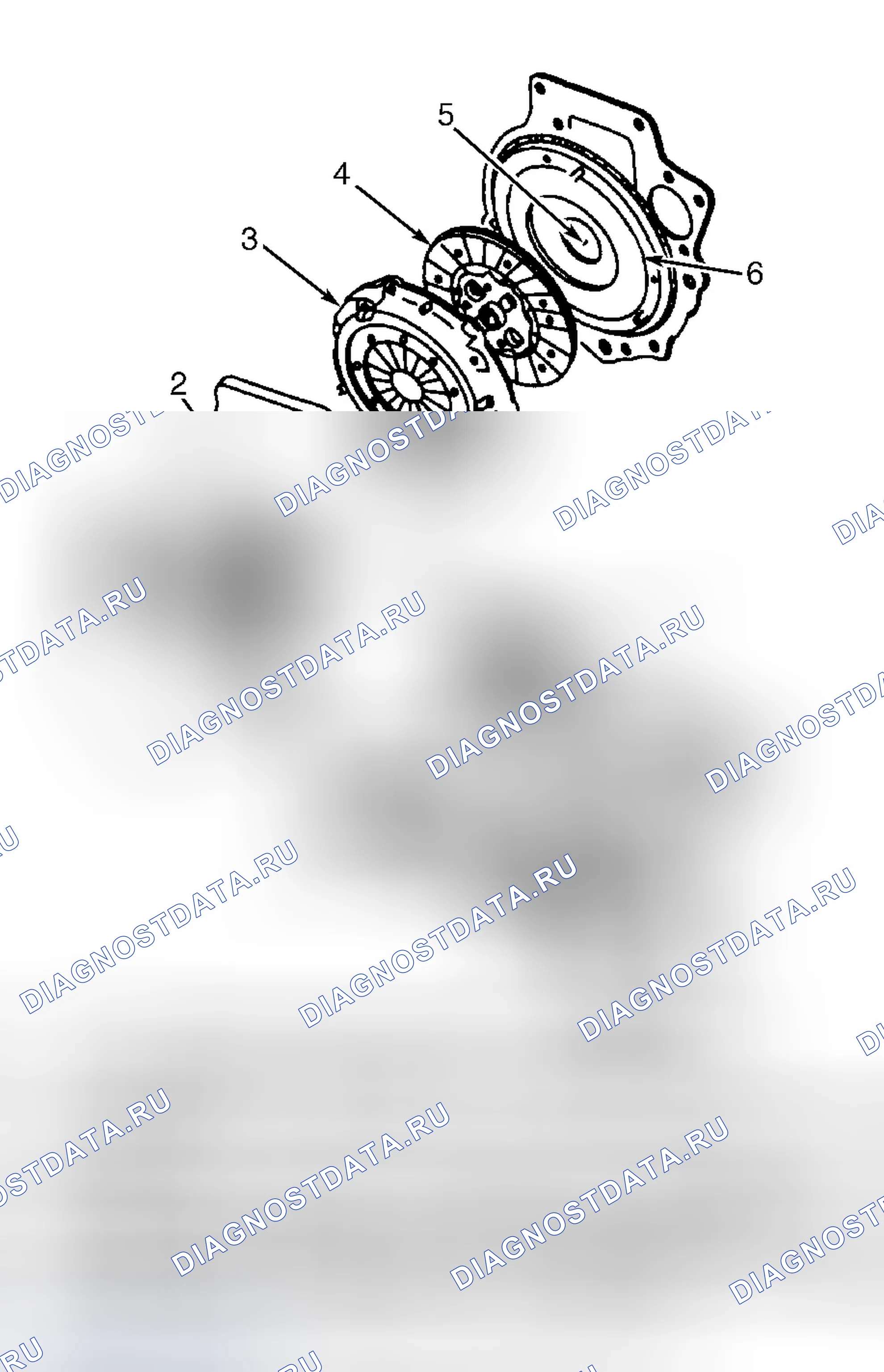 Рис. 1: ОПИСАНИЕ сцепления. Ford Contour I рестайлинг