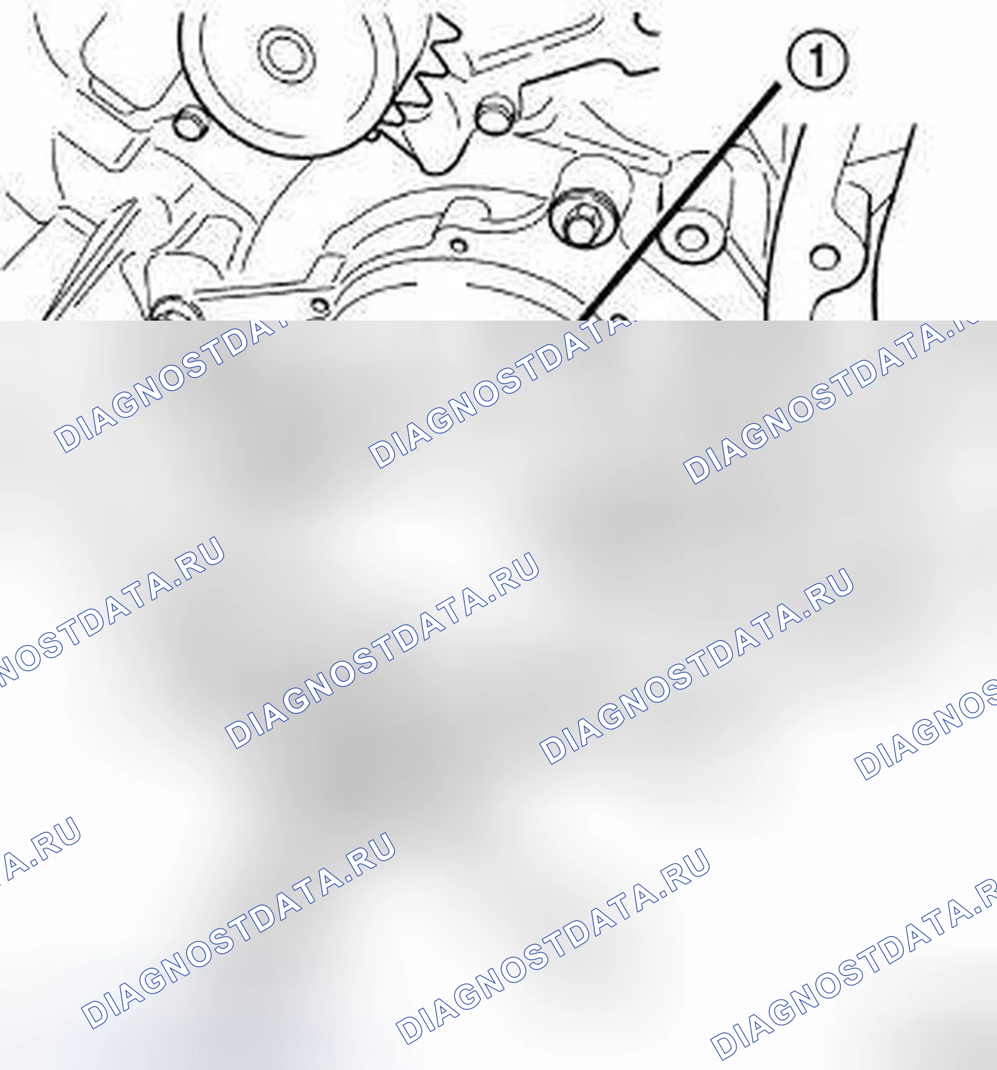Рис. 760: Звездочка коленчатого вала. Dodge Journey I