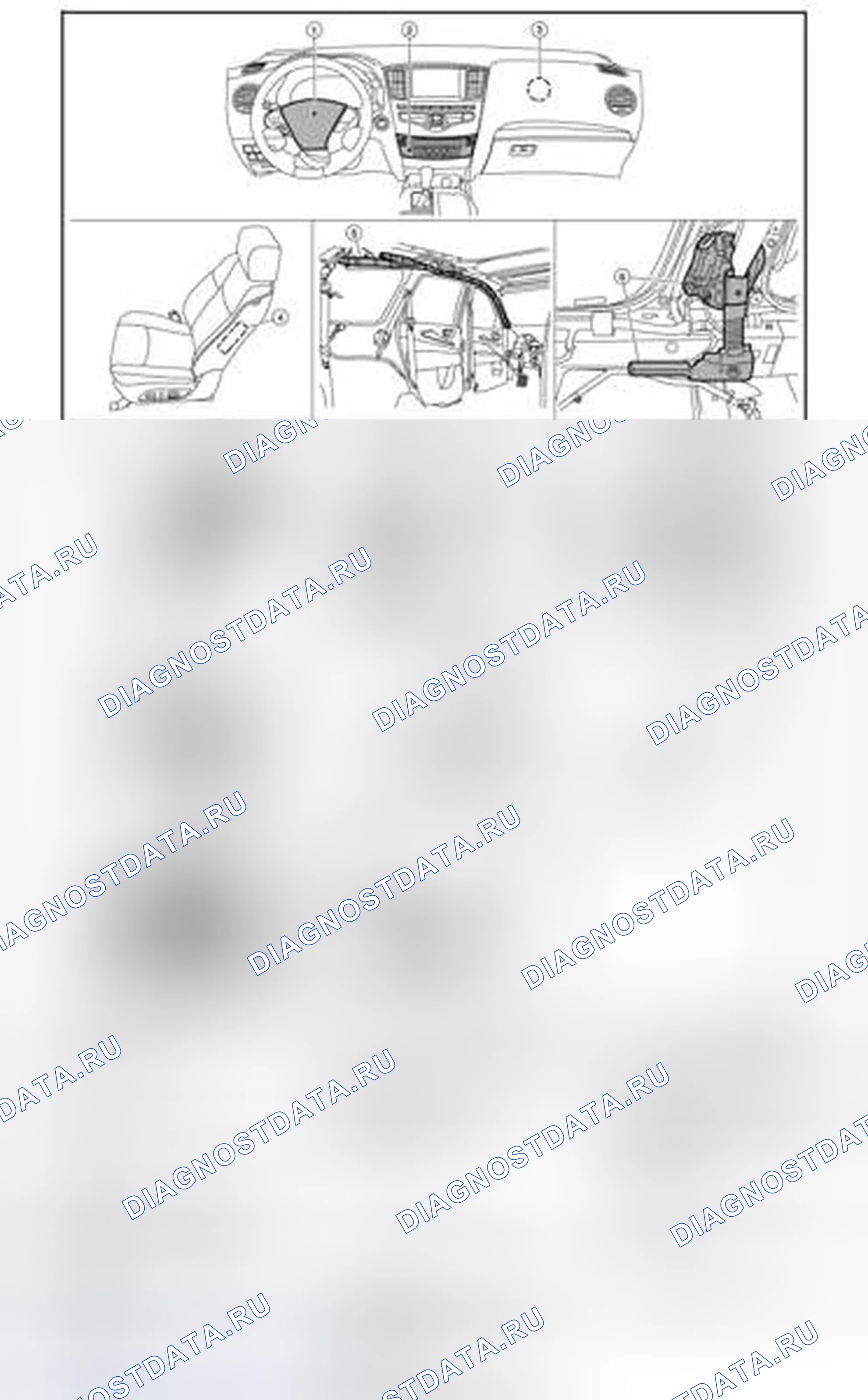 Рис. 26: Расположение компонентов. Infiniti QX60 I