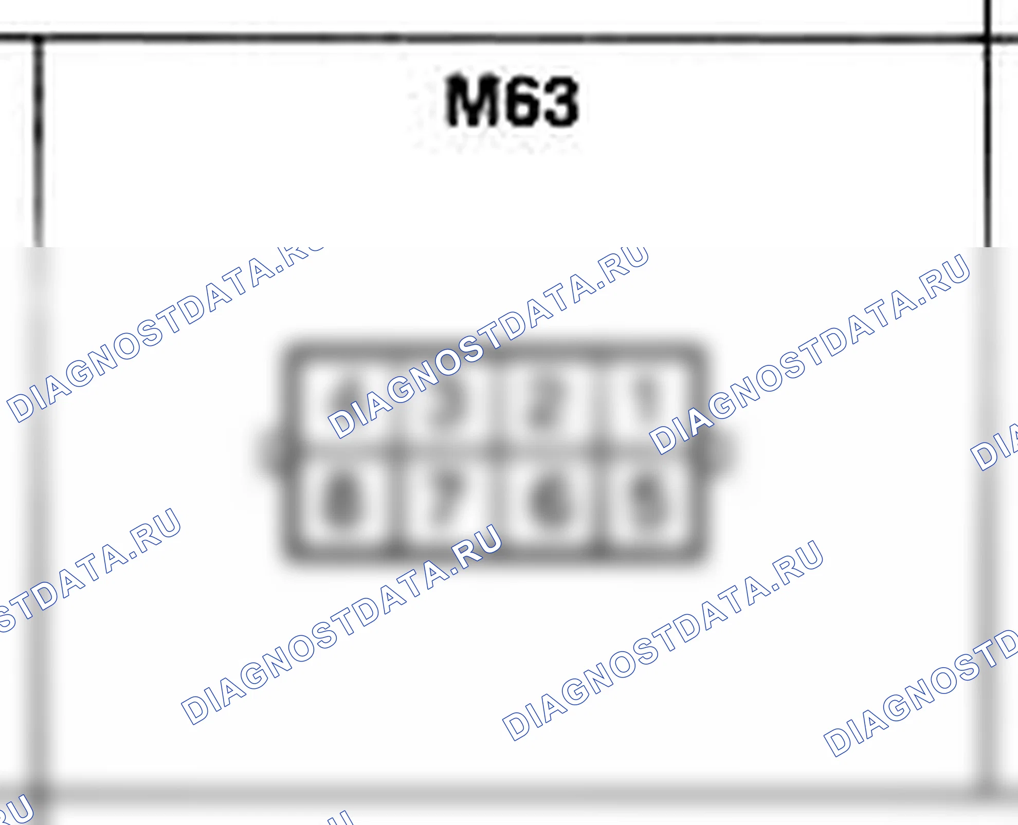 Распиновка разъёма M63 — основного жгута. Hyundai Atos MX
