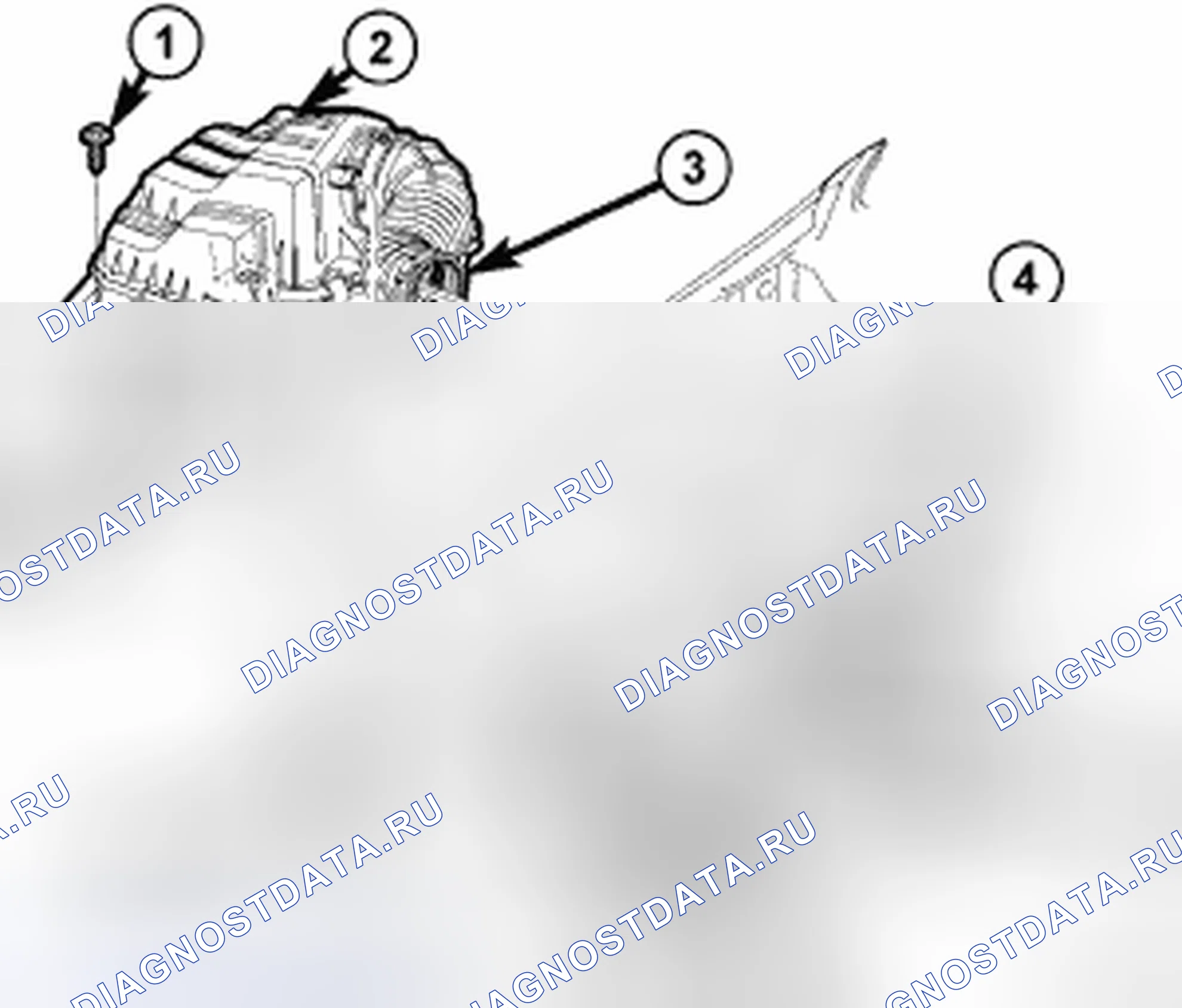 Рис. 55: КОРПУС ВОЗДУХООЧИСТИТЕЛЯ. Chrysler Town & Country V