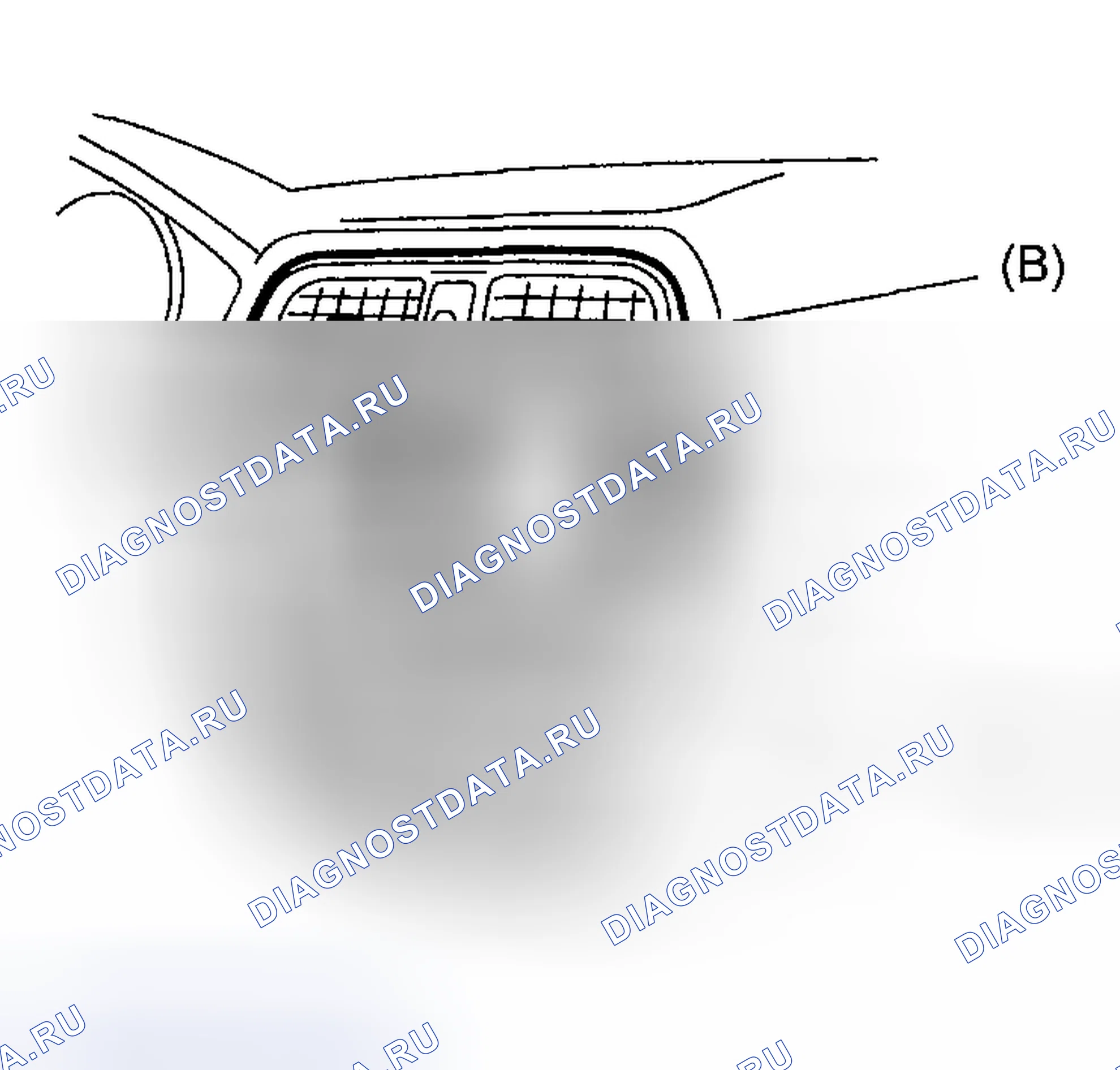 Рис. 34: ЦЕНТРАЛЬНАЯ РЕШЕТКА. Subaru Impreza GD/GC/GG рестайлинг