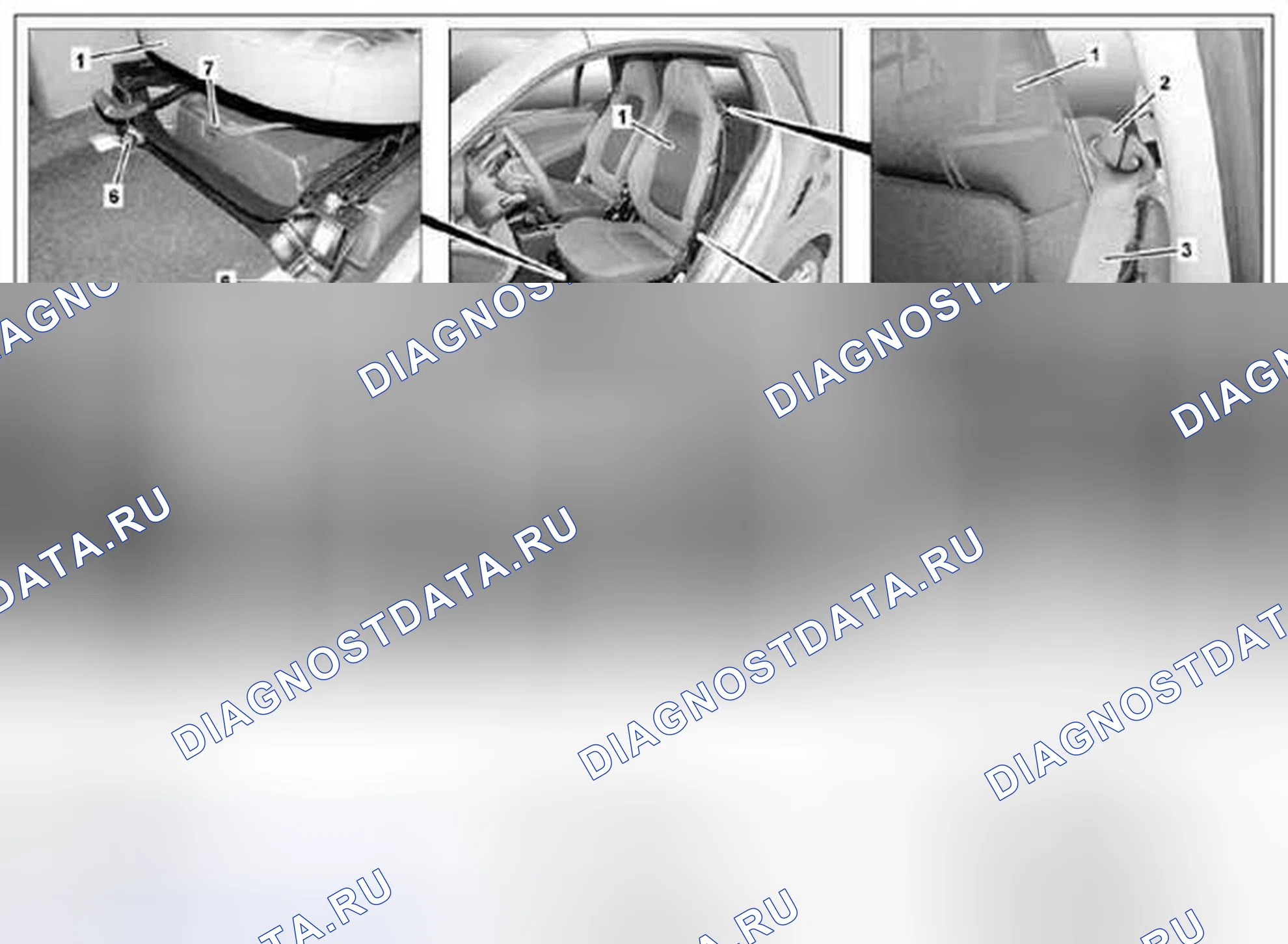 Рис. 122: Демонтировать / установить сиденье водителя - AR91.10-P-1010MCU. Kia Soul I