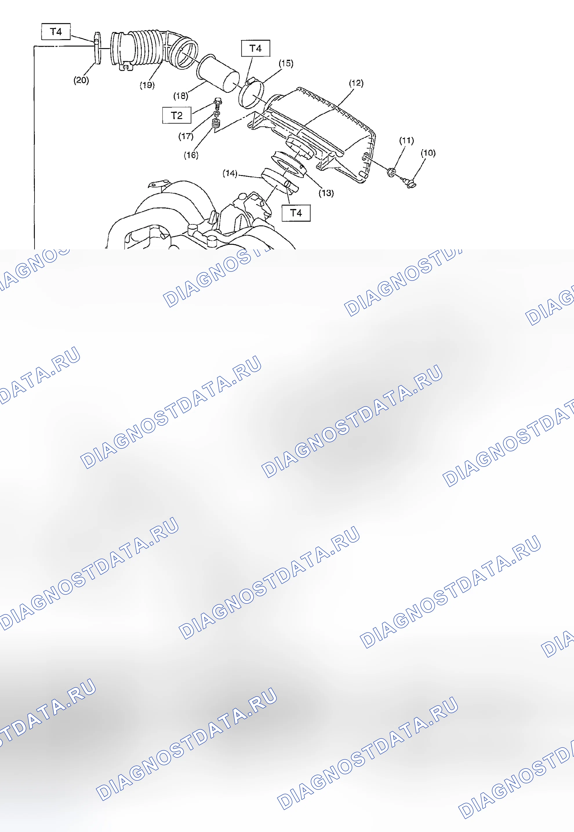 Рис. 281: КОМПОНЕНТ. Subaru Outback BP