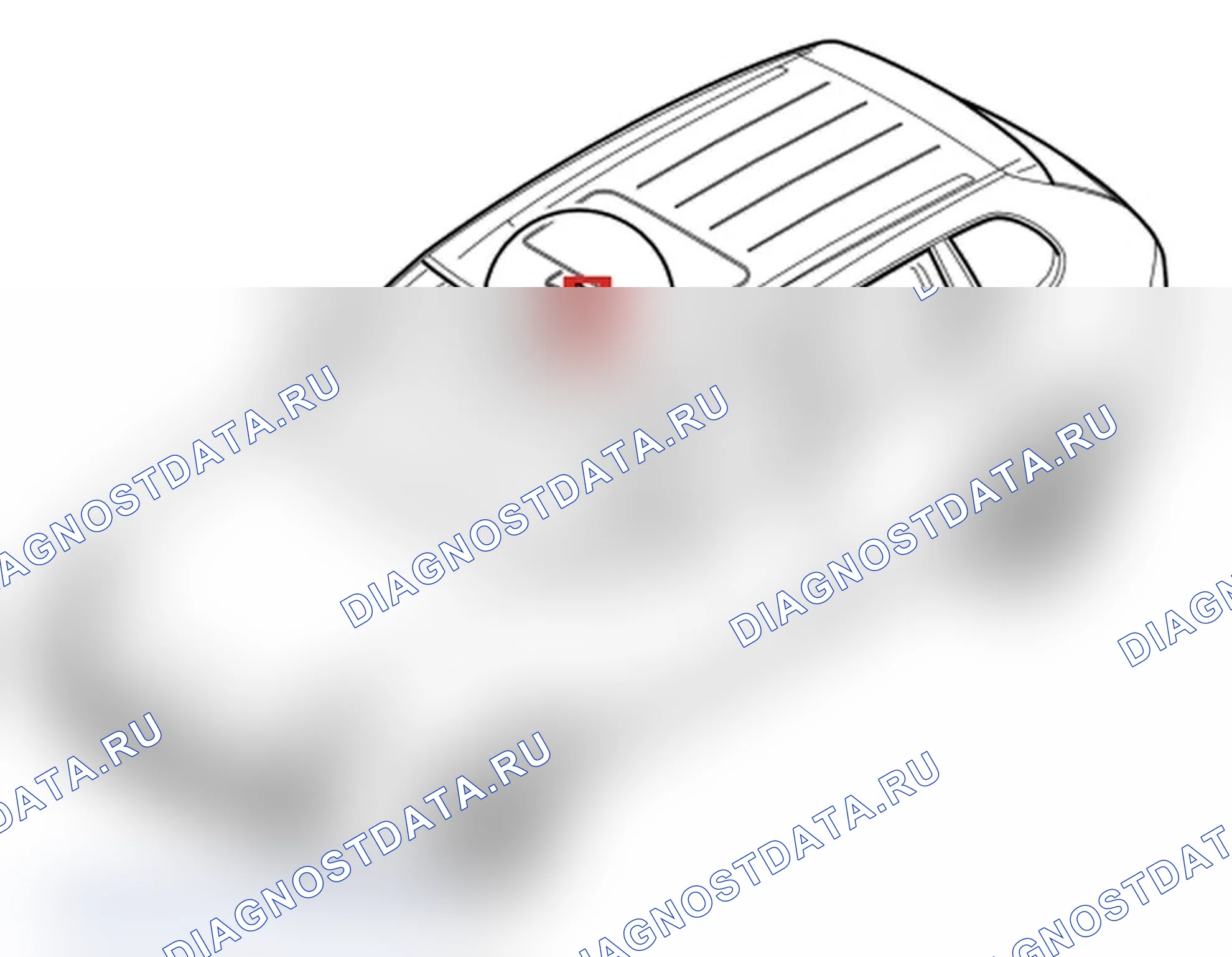Рис. 58: Демонтаж двигателя для раздвижной крыши. Porsche Cayenne Turbo I рестайлинг