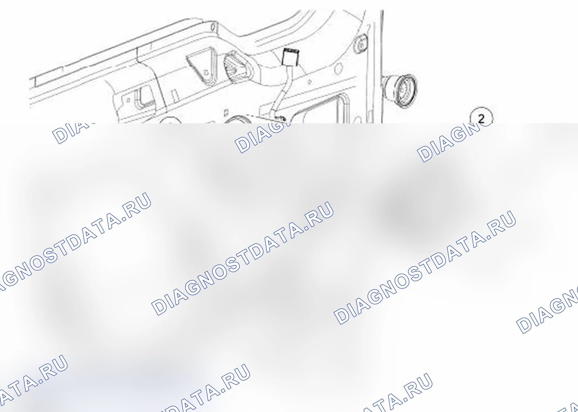 Рис. 36: Динамик - дверь. Ford Transit Connect I рестайлинг