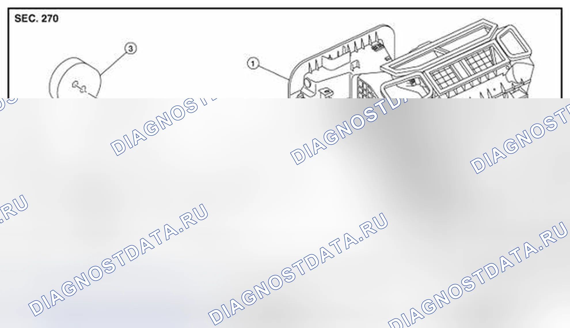 Рис. 23: СЕРДЦЕВИНА НАГРЕВАТЕЛЯ: покомпонентный вид. Nissan Rogue II