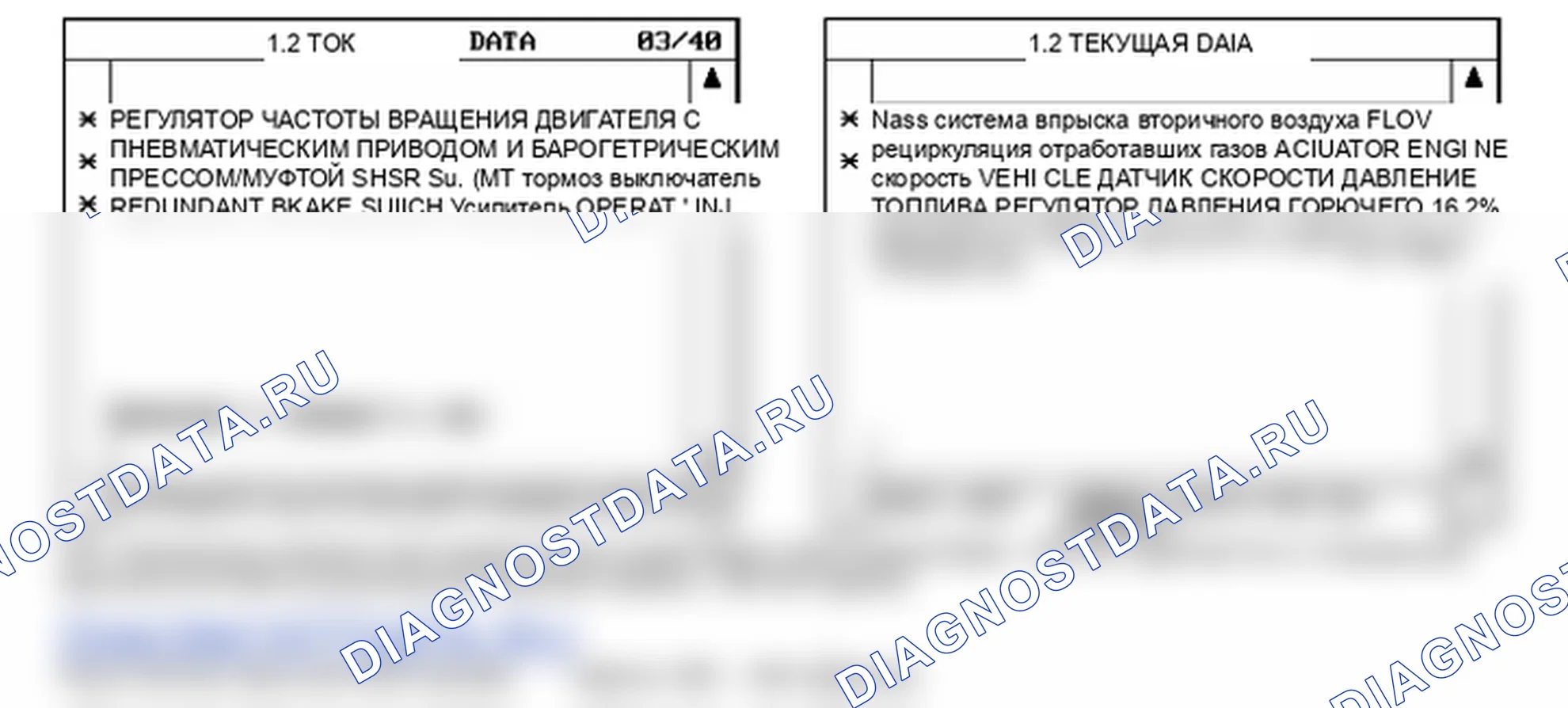 Данные диагностического сканера — P0402. Kia Sportage KM