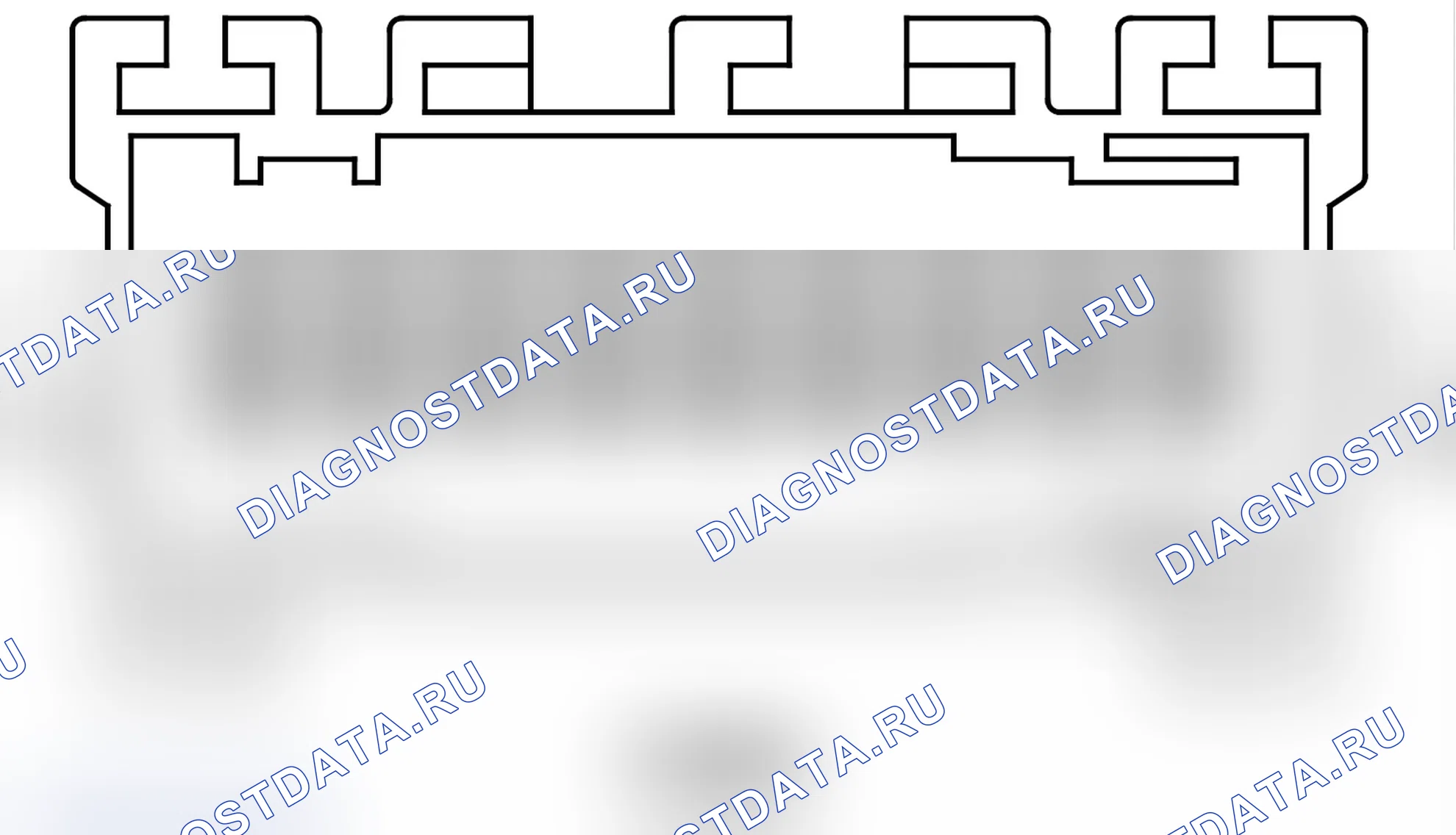 Рис. 82: Вид с торца встроенного разъема (C226). Chrysler Crossfire I final