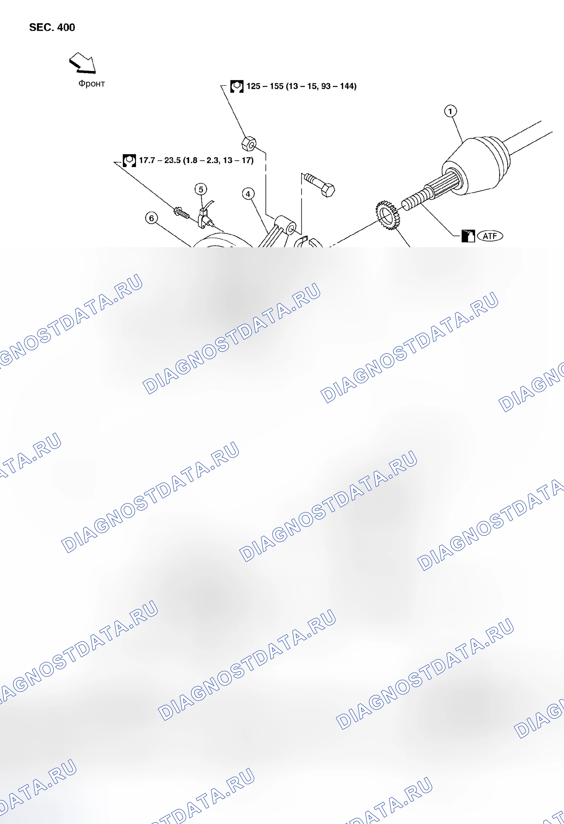 Рис. 48: Демонтаж и монтаж. Nissan Altima L31