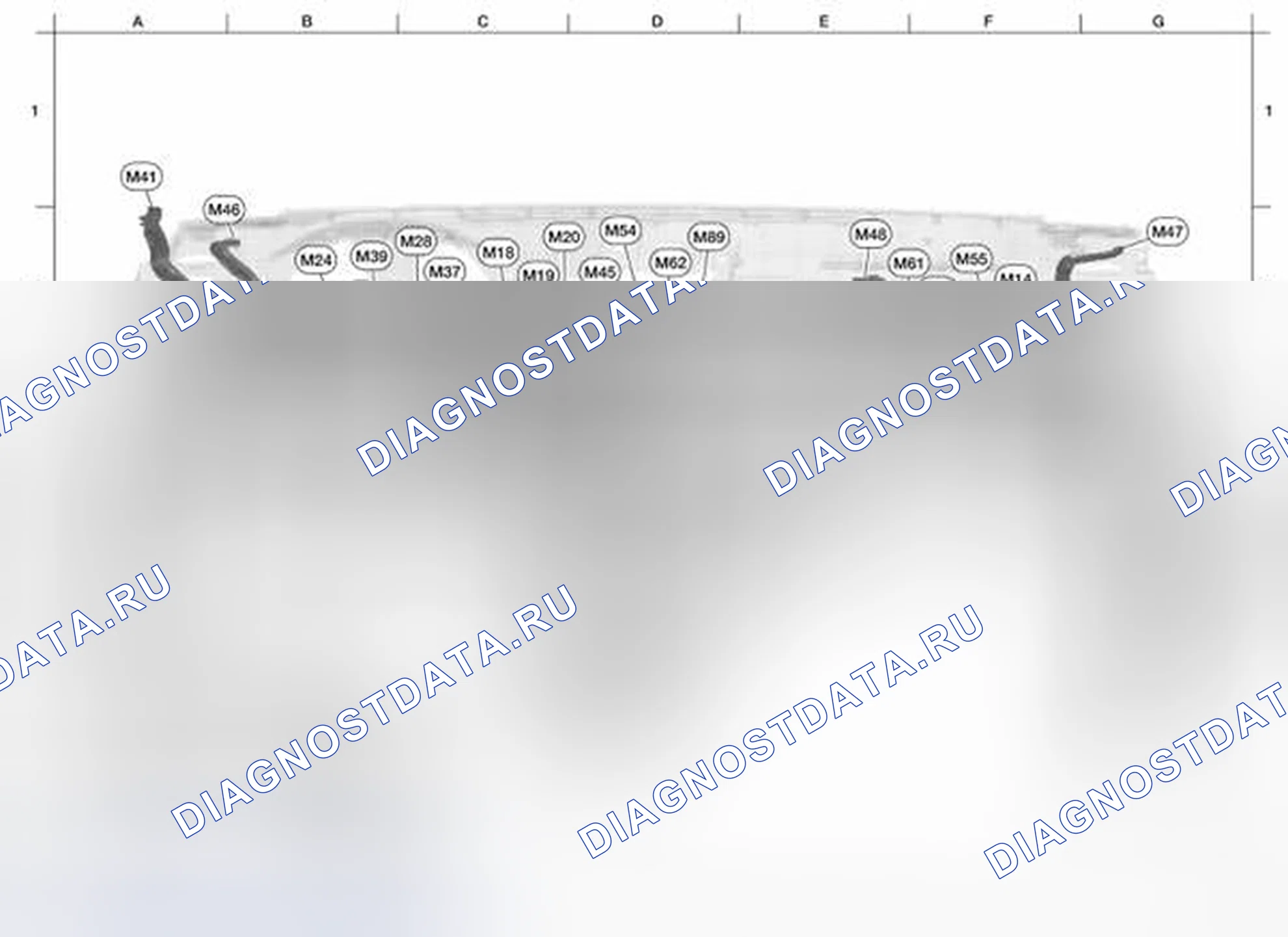 Рис. 28: Идентификация основного жгута. Nissan Sentra B16