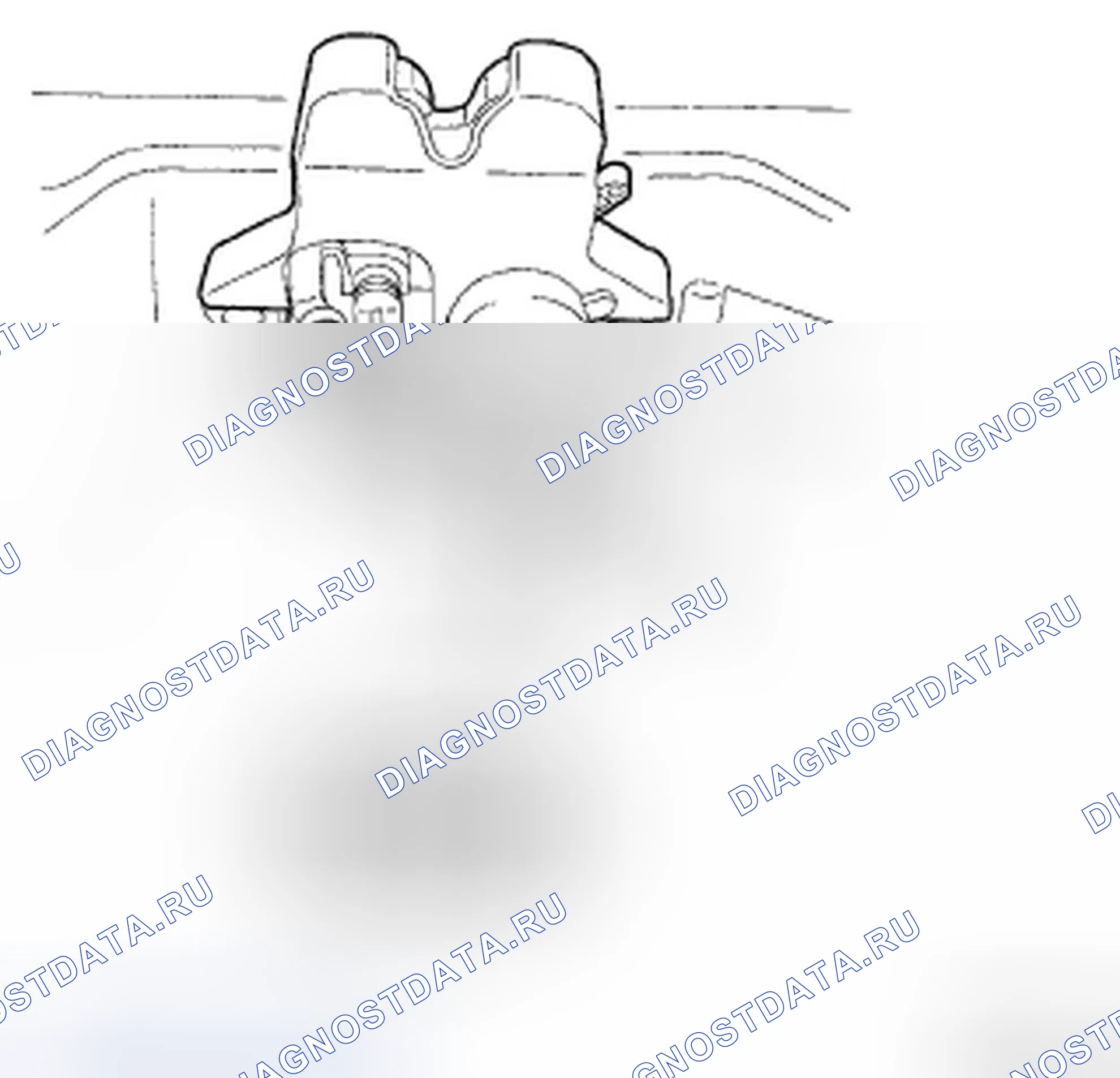 Рис. 89: ПРИВОД РАЗБЛОКИРОВКИ КРЫШКИ БАГАЖНИКА. Hyundai Azera I