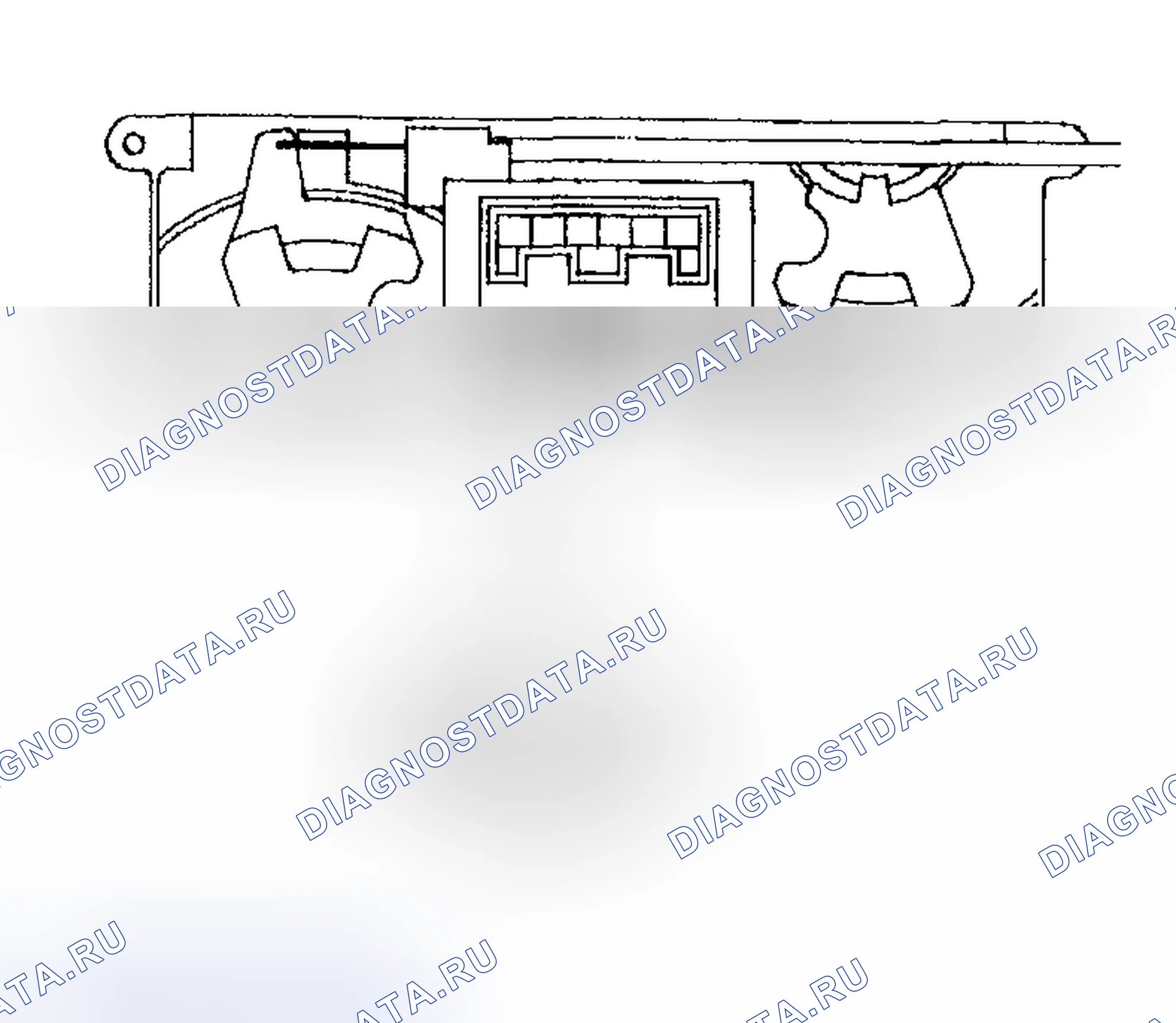 Рис. 86: Идентификация клемм разъема переключателя A / C. Subaru Impreza GD/GC/GG