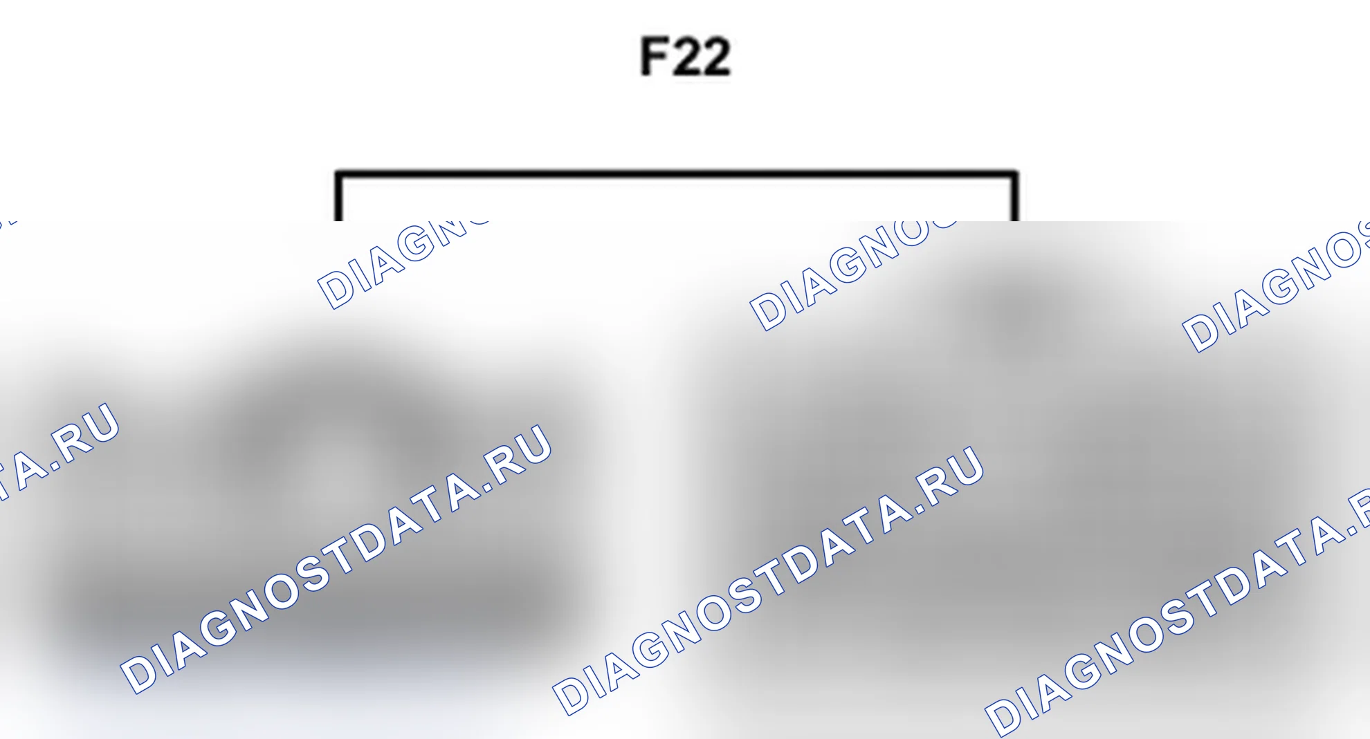 Рис. 627: Вид с торца соединительного разъема (F22). Toyota Land Cruiser 200