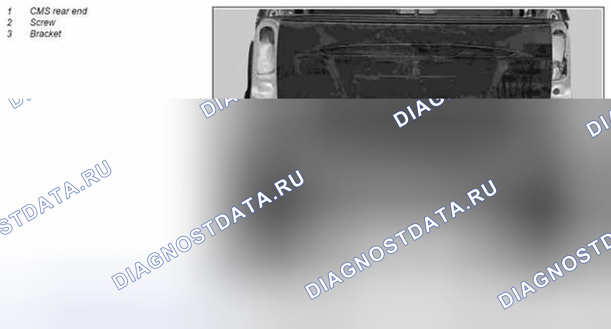 Рис. 127: Демонтаж / монтаж задней части CMS - AR88.20-P-1950MCC. Kia Soul I