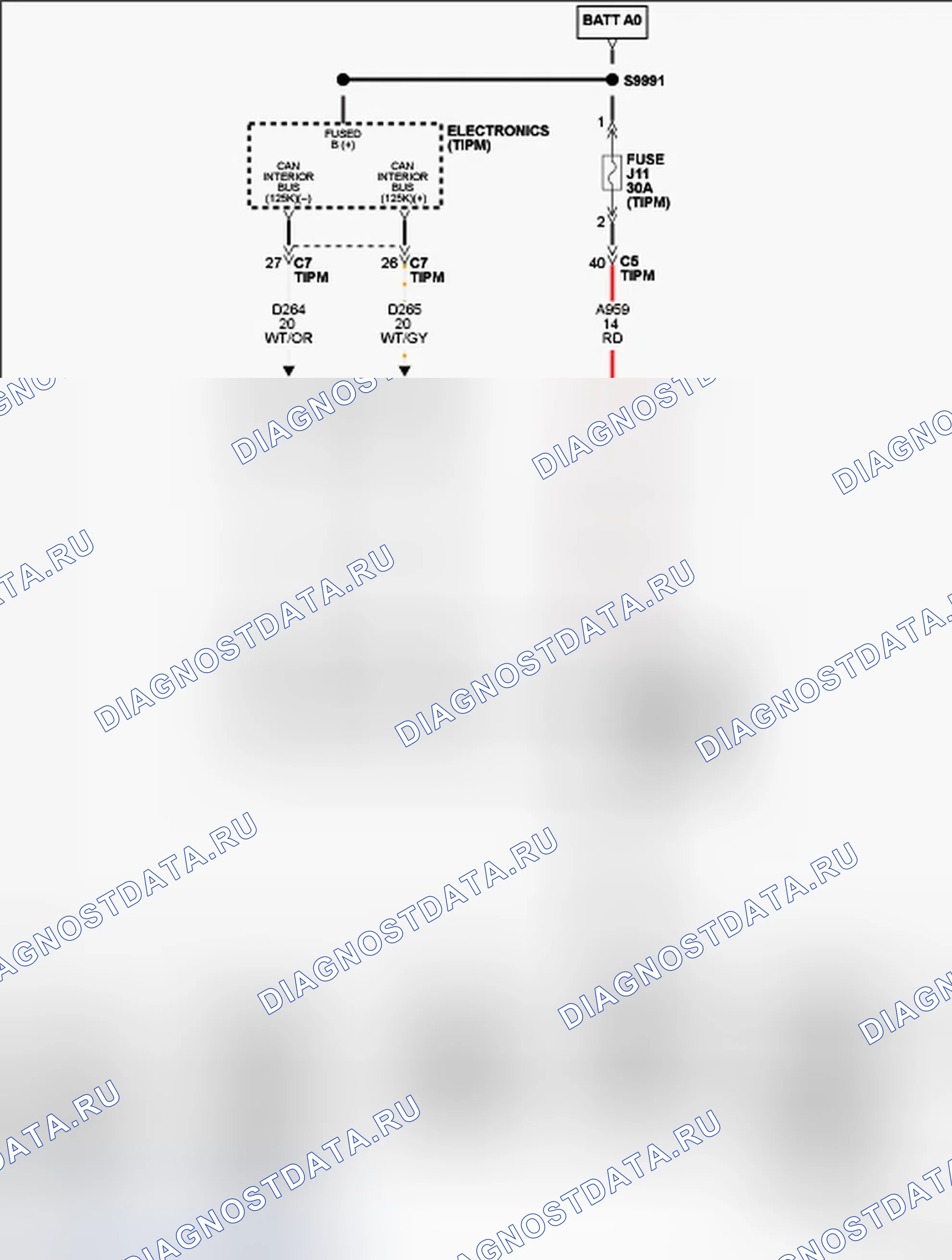 Рис. 132: ОТСУТСТВИЕ ОТВЕТА ОТ PSDMR (ПРАВЫЙ СИЛОВОЙ МОДУЛЬ РАЗДВИЖНОЙ ДВЕРИ). Chrysler Town & Country V рестайлинг