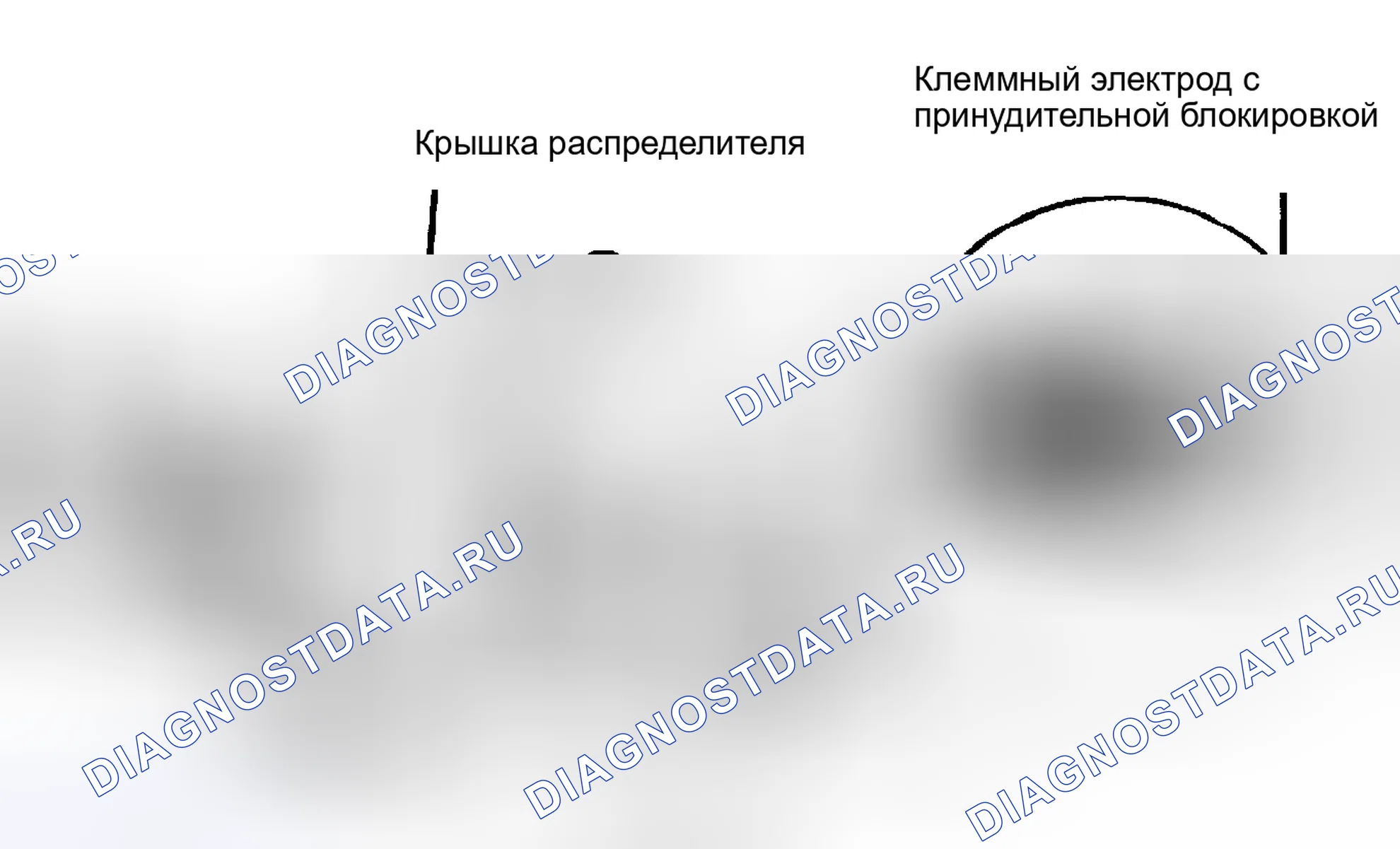 Рис. 1: Удаление провода свечи зажигания из крышки распределителя. Chrysler New Yorker Turbo 