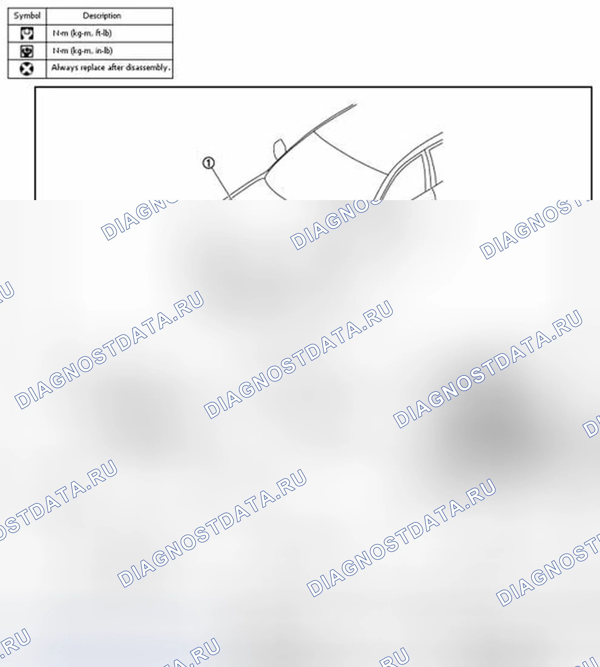 Рис. 23: УЗЕЛ КАПОТА: Регулировка. Infiniti M56 IV