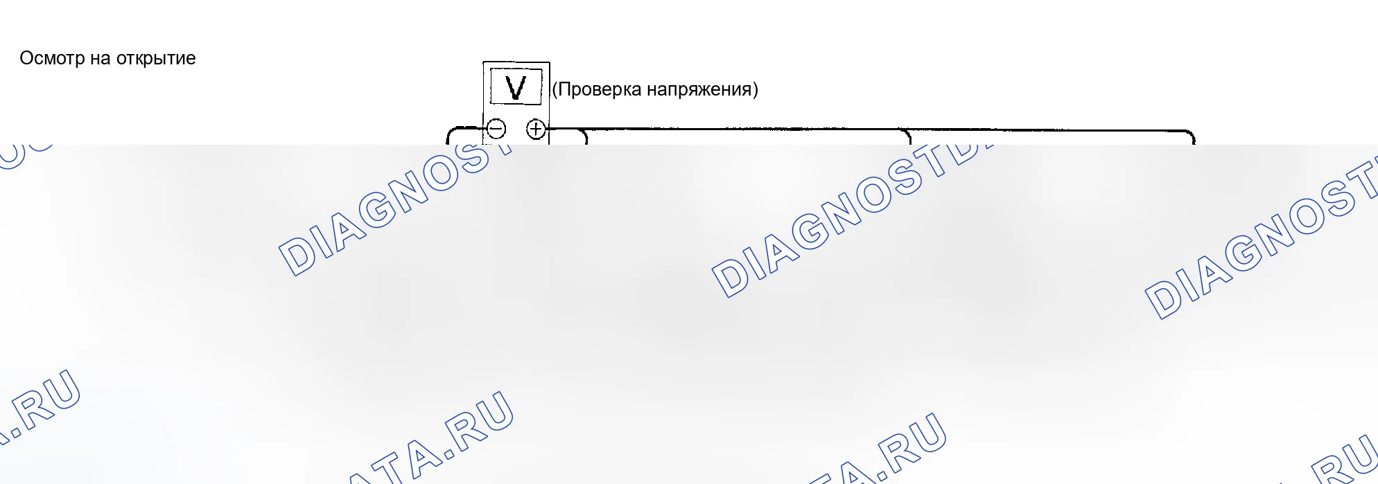 Рис. 1: Тестирование на " размыкание " в цепи. Nissan Maxima A33
