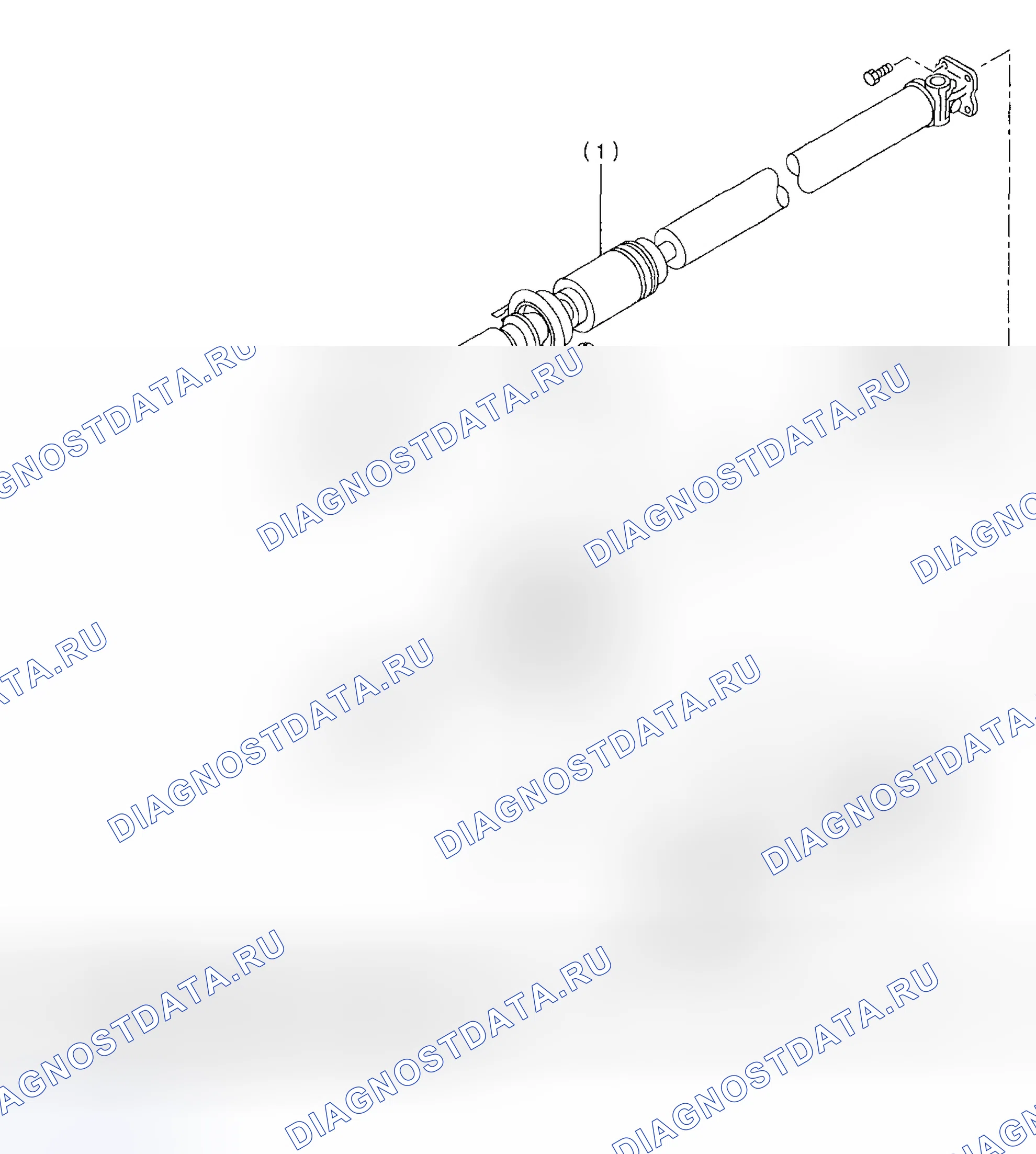 Рис. 3: карданный вал. Subaru Impreza WRX GD/GG рестайлинг