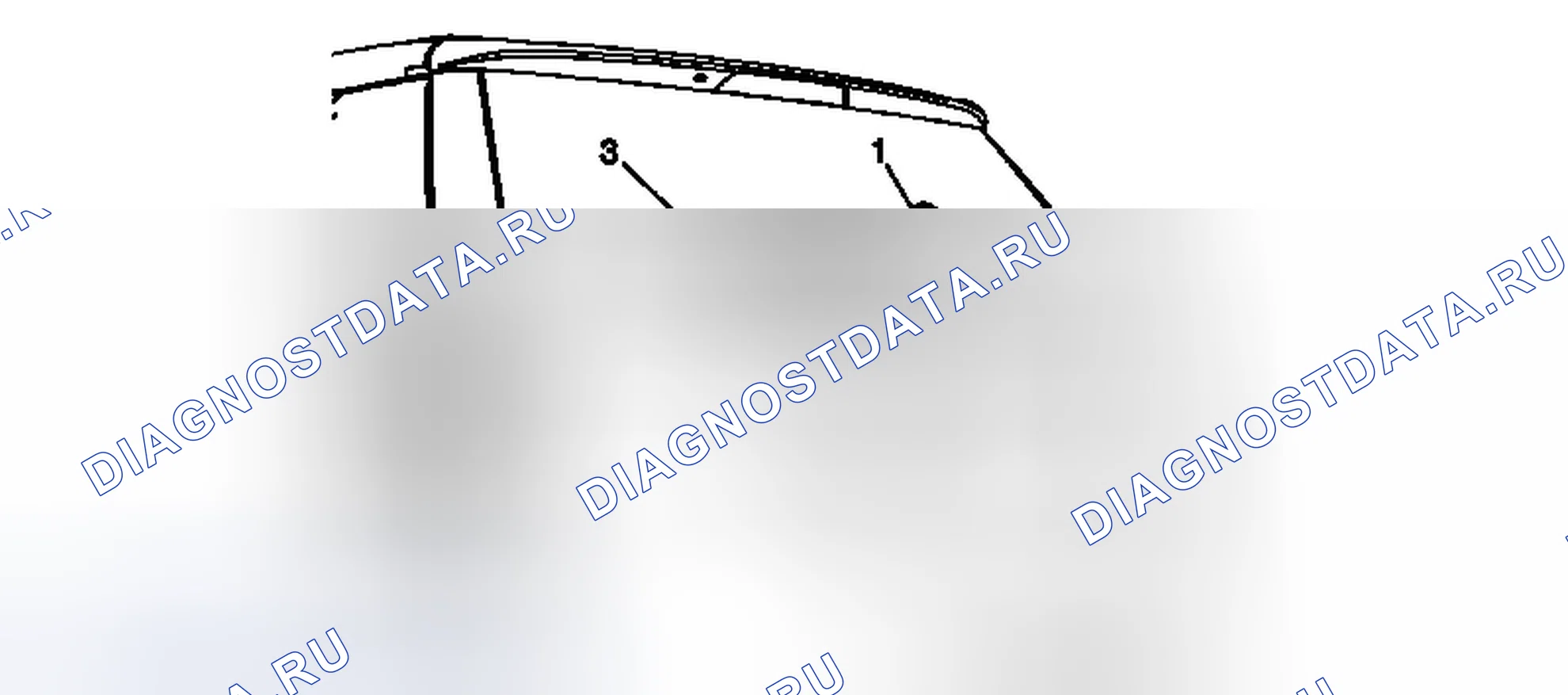 Рис. 22: Замена рычага стеклоочистителя заднего окна (равноденствие). Chevrolet Equinox II