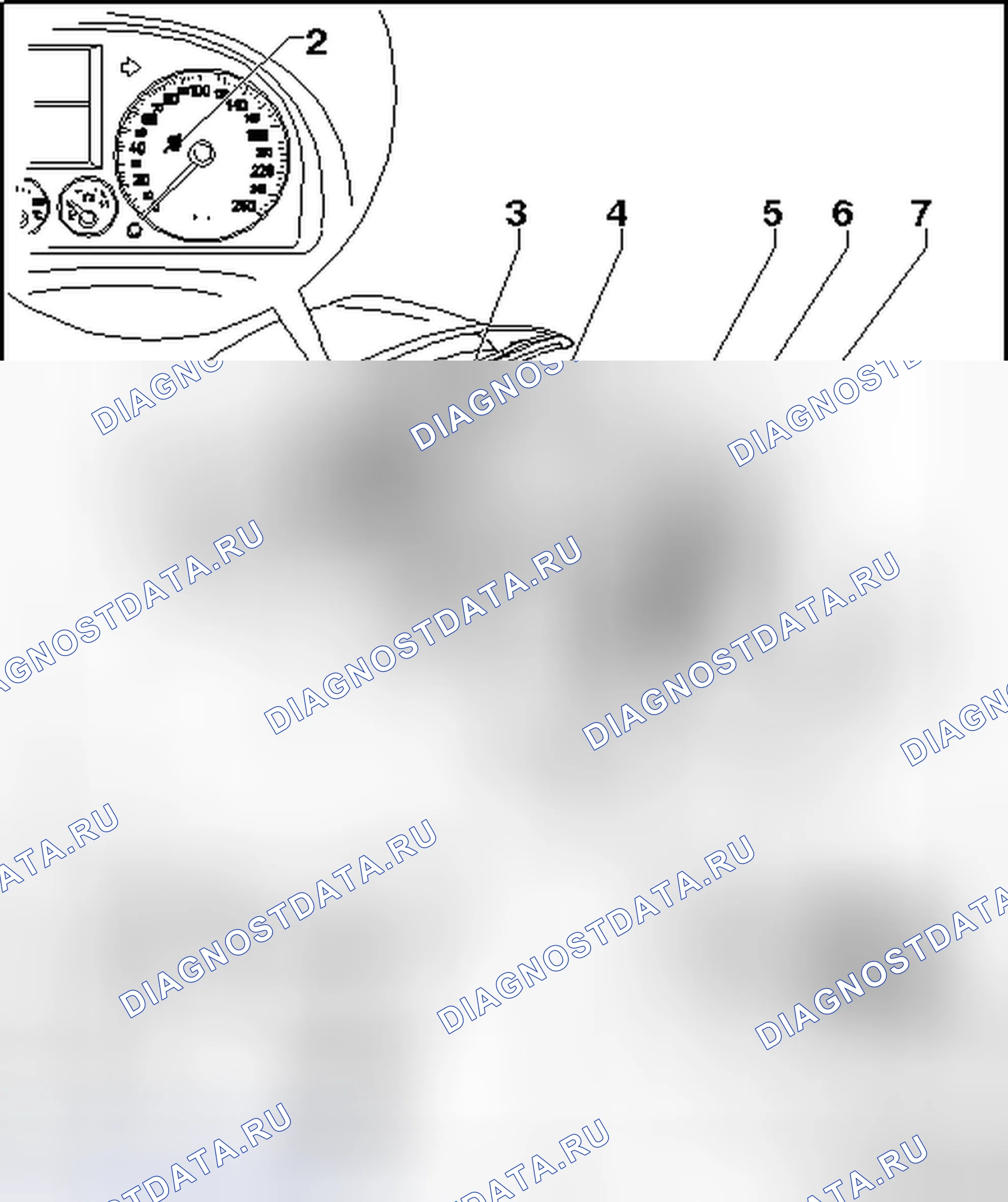 Рис. 11: ОБЗОР РАСПОЛОЖЕНИЯ КОМПОНЕНТОВ ПОДУШКИ БЕЗОПАСНОСТИ. Volkswagen Eos I