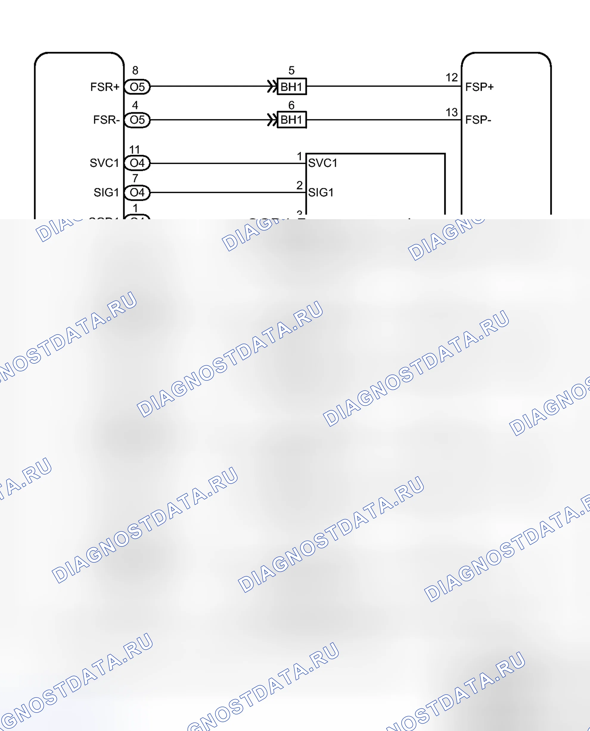 Рис. 357: электросхема. Toyota Tacoma II рестайлинг