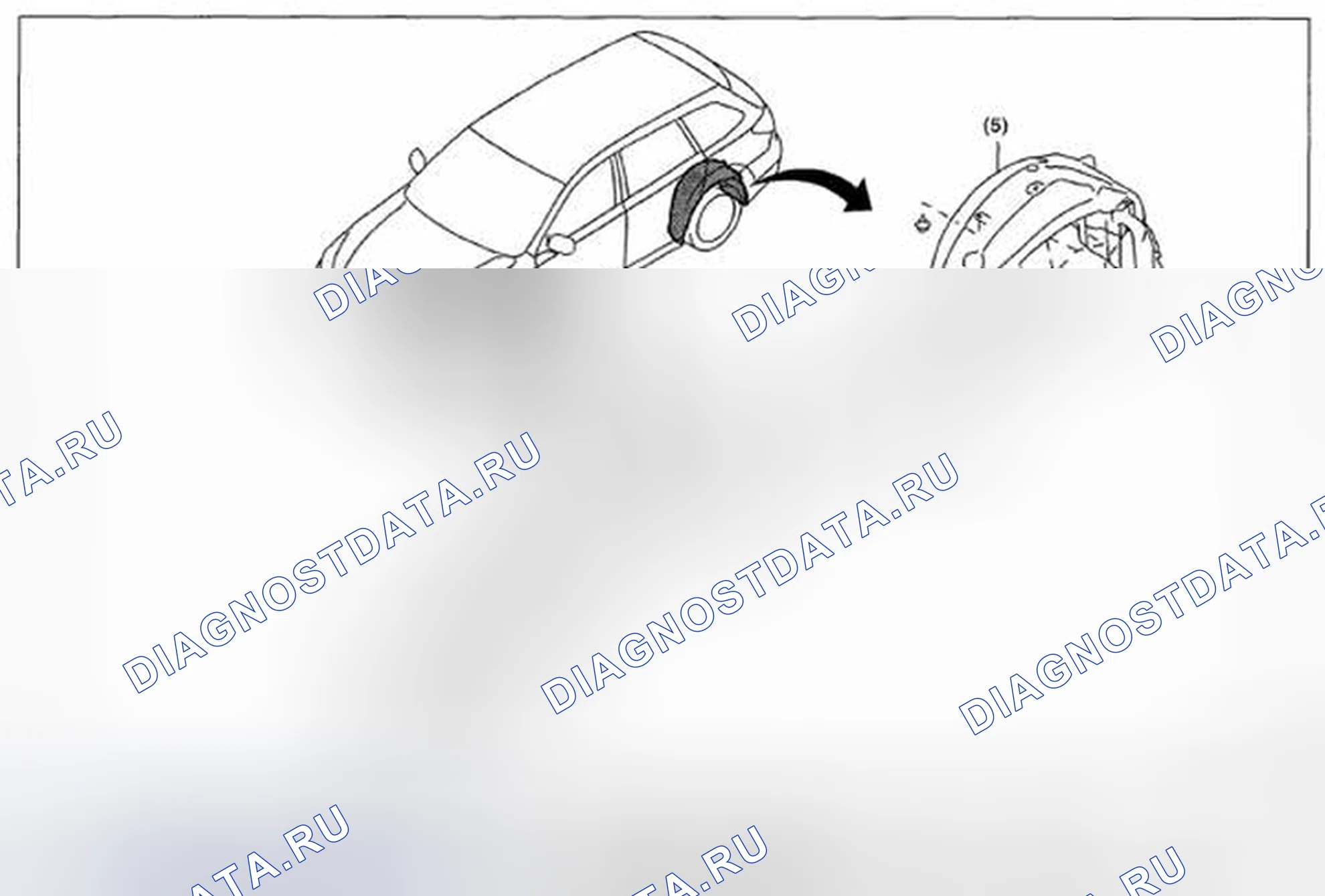 Рис. 8: MUDGUARD. Subaru Legacy BM/BR