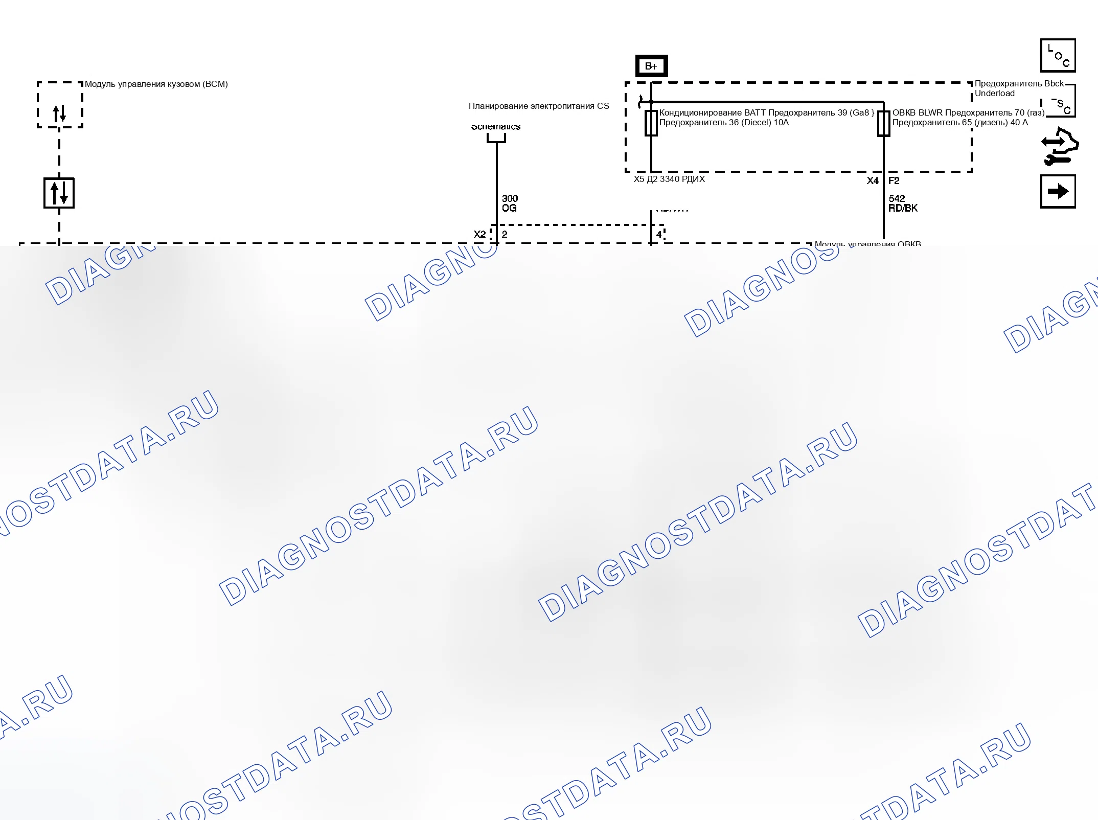 Рис. 1: Схема ОВКВ. GMC Sierra 3500 HD 