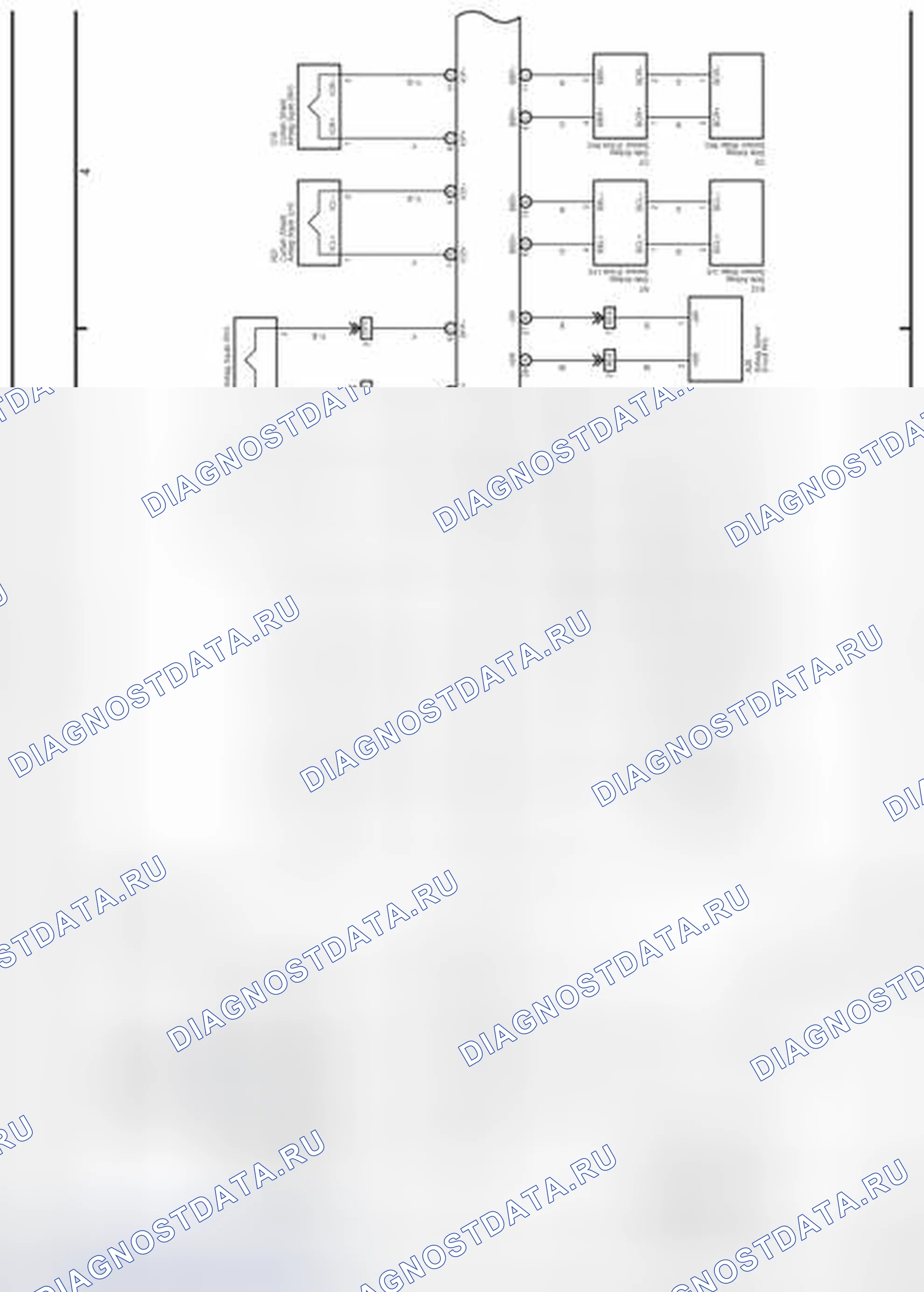 Рис. 272: Схема электропроводки SRS (1 из 2). Toyota Camry XV40