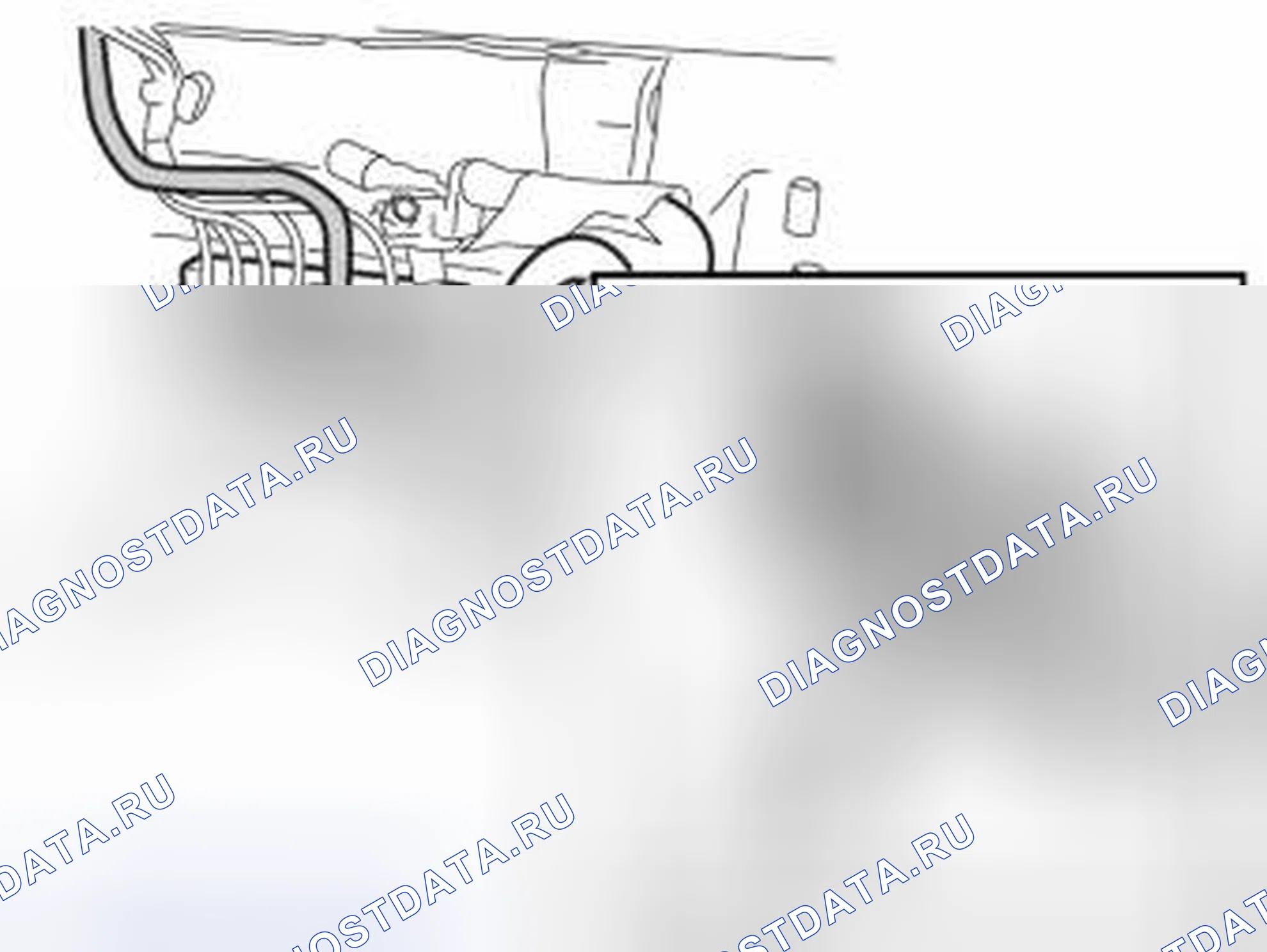 Рис. 84: Монтаж кабеля, шайб и гаек. Volvo XC70 I рестайлинг
