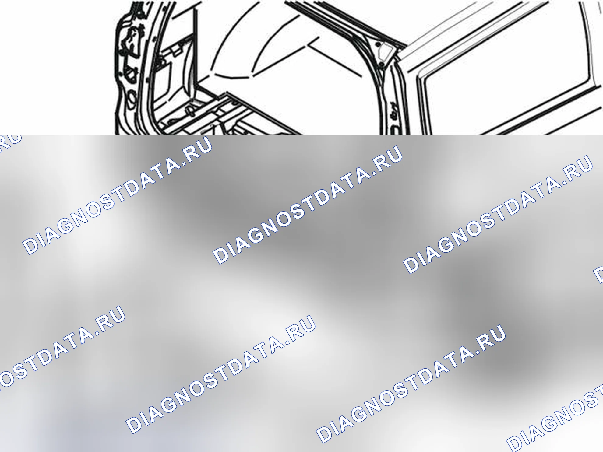 Рис. 287: Замена рельса бампера сзади. Volvo V70 II