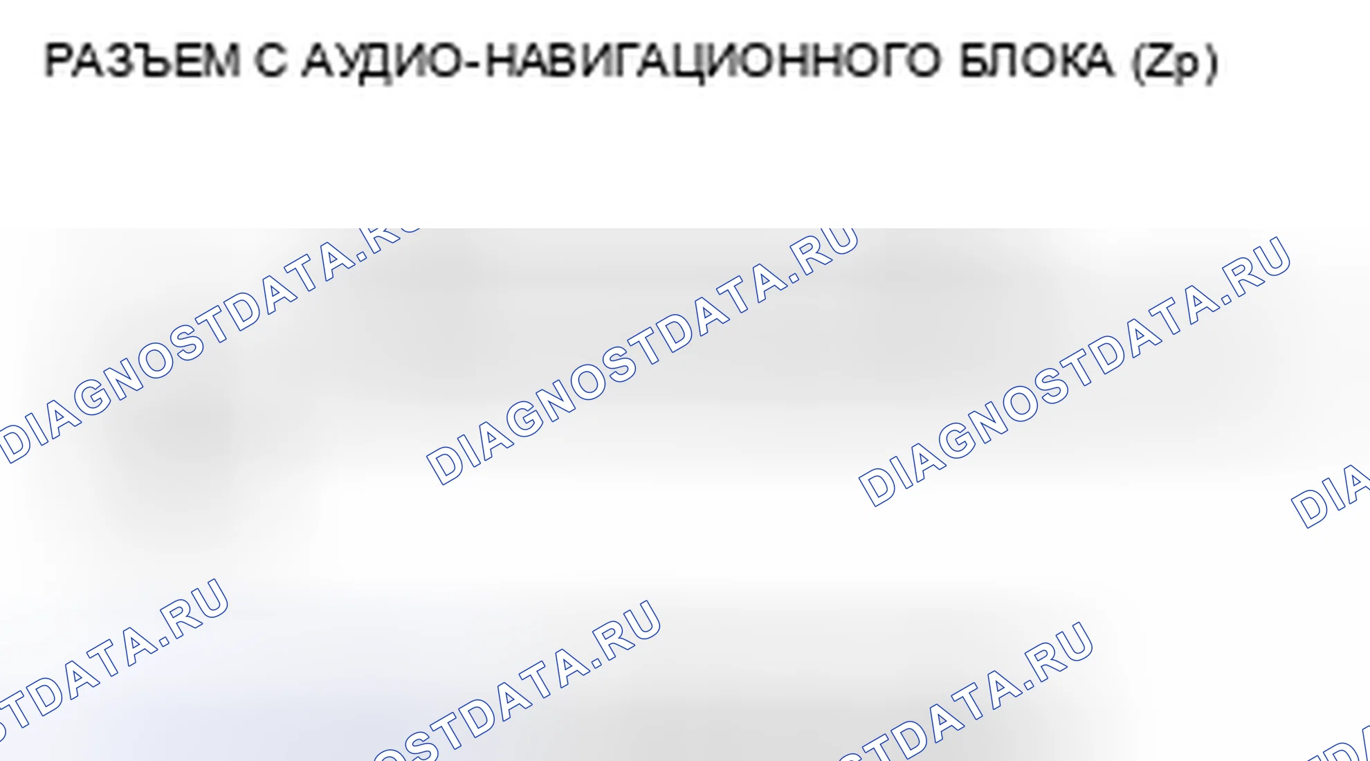 Рис. 9: Входы и выходы аудио-навигационного блока. Honda Insight ZE2 рестайлинг