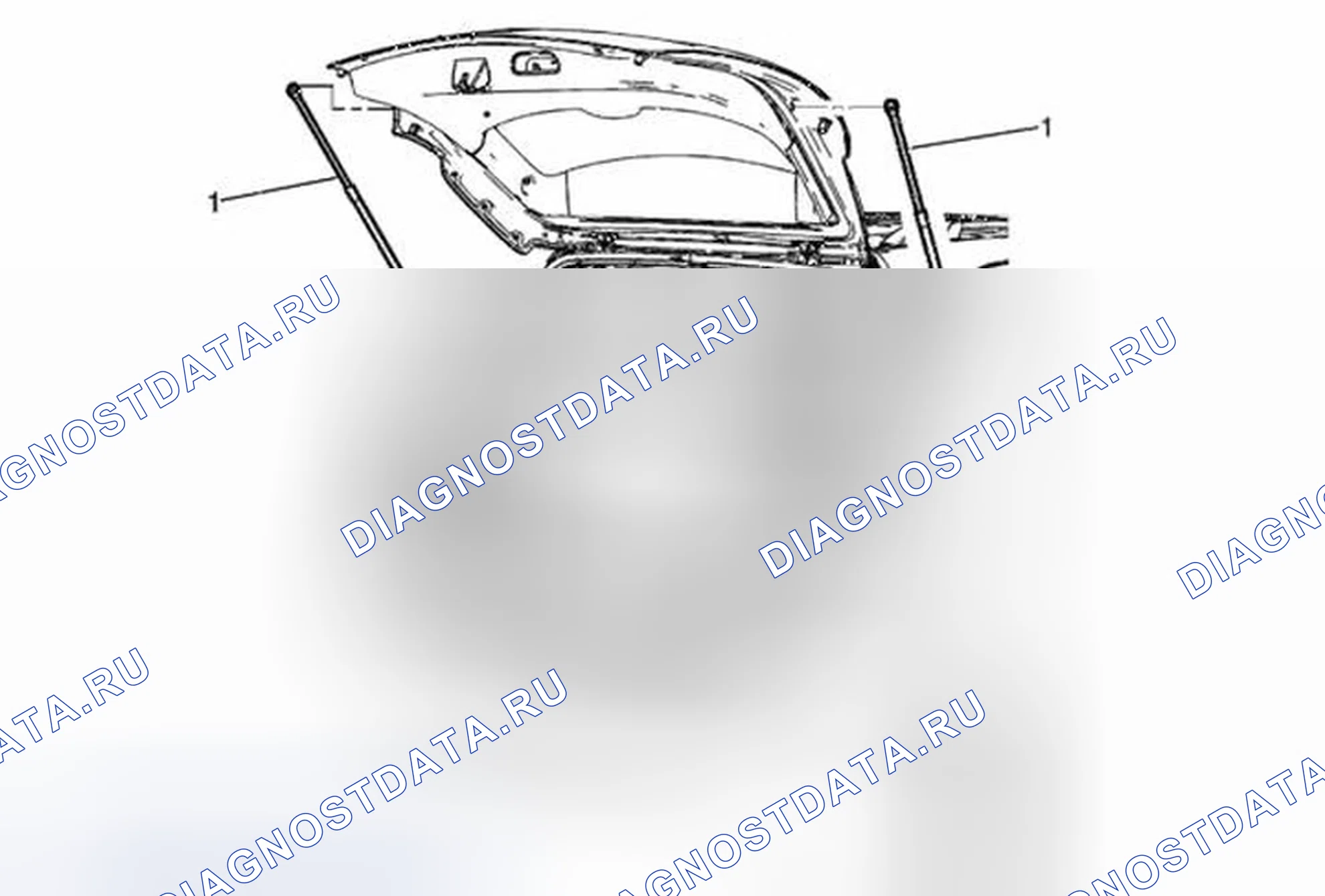 Рис. 176: Замена стойки дверь багажника. Buick Encore I