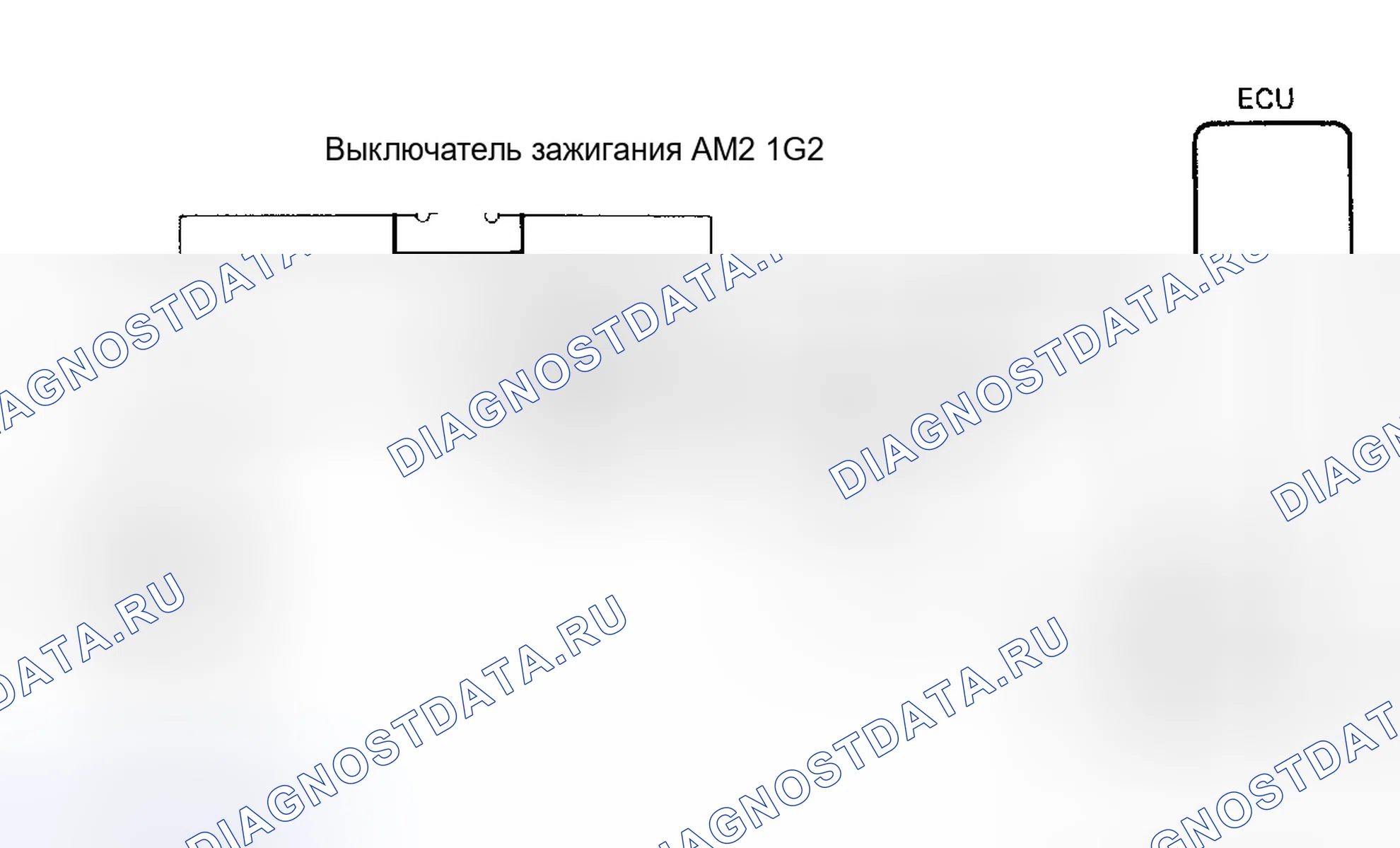Рис. 30: Кодовый 14/проверка № 2. Схематический сигнал зажигания. Toyota Land Cruiser 80