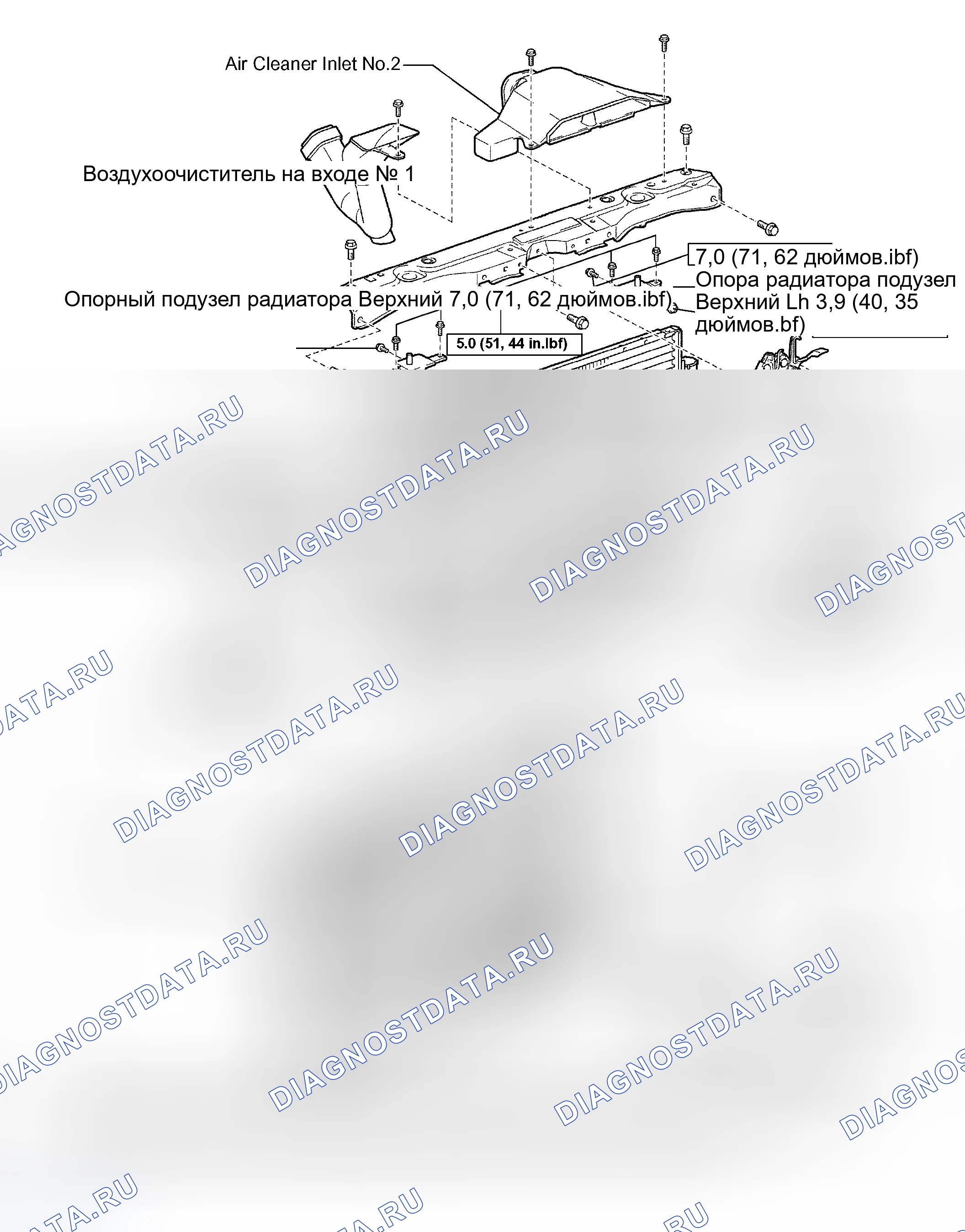 Рис. 244: КОМПОНЕНТЫ. Toyota Sienna II