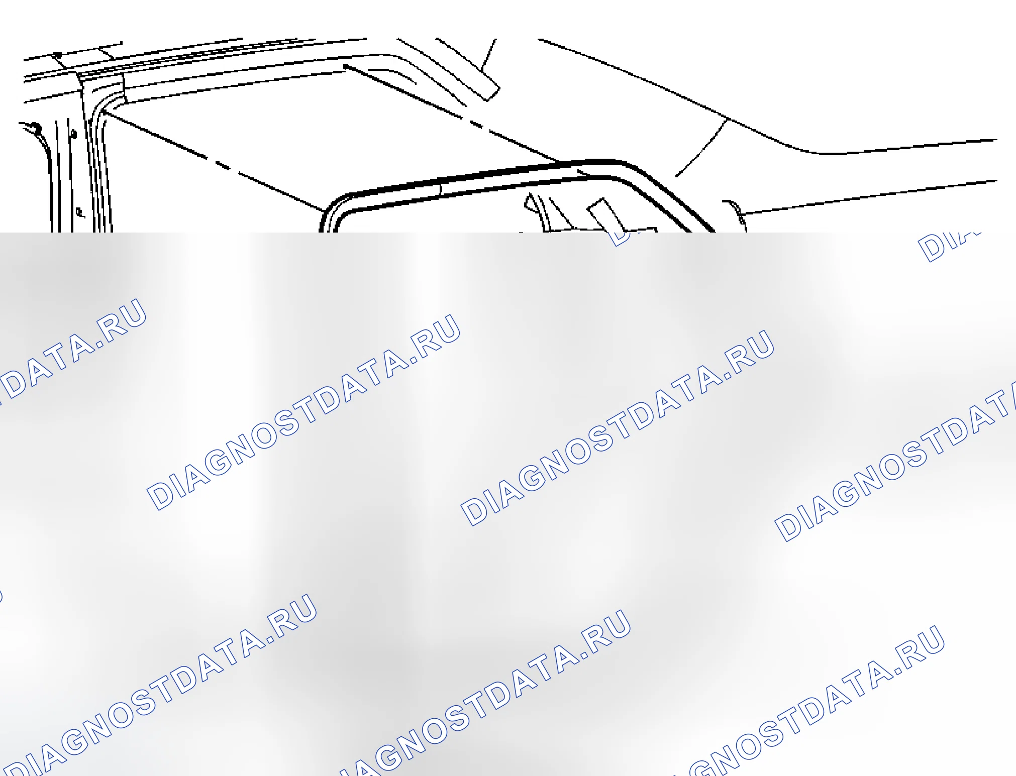 Рис. 29: Замена Weatherstrip для открытия задней двери. Cadillac DTS I