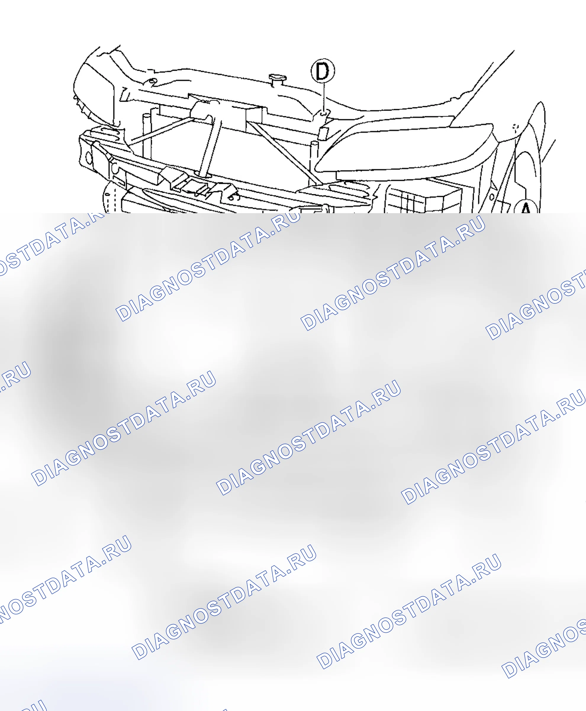 Рис. 33: ДЕМОНТАЖ / МОНТАЖ ПЕРЕДНЕГО БАМПЕРА. Honda CR-V II