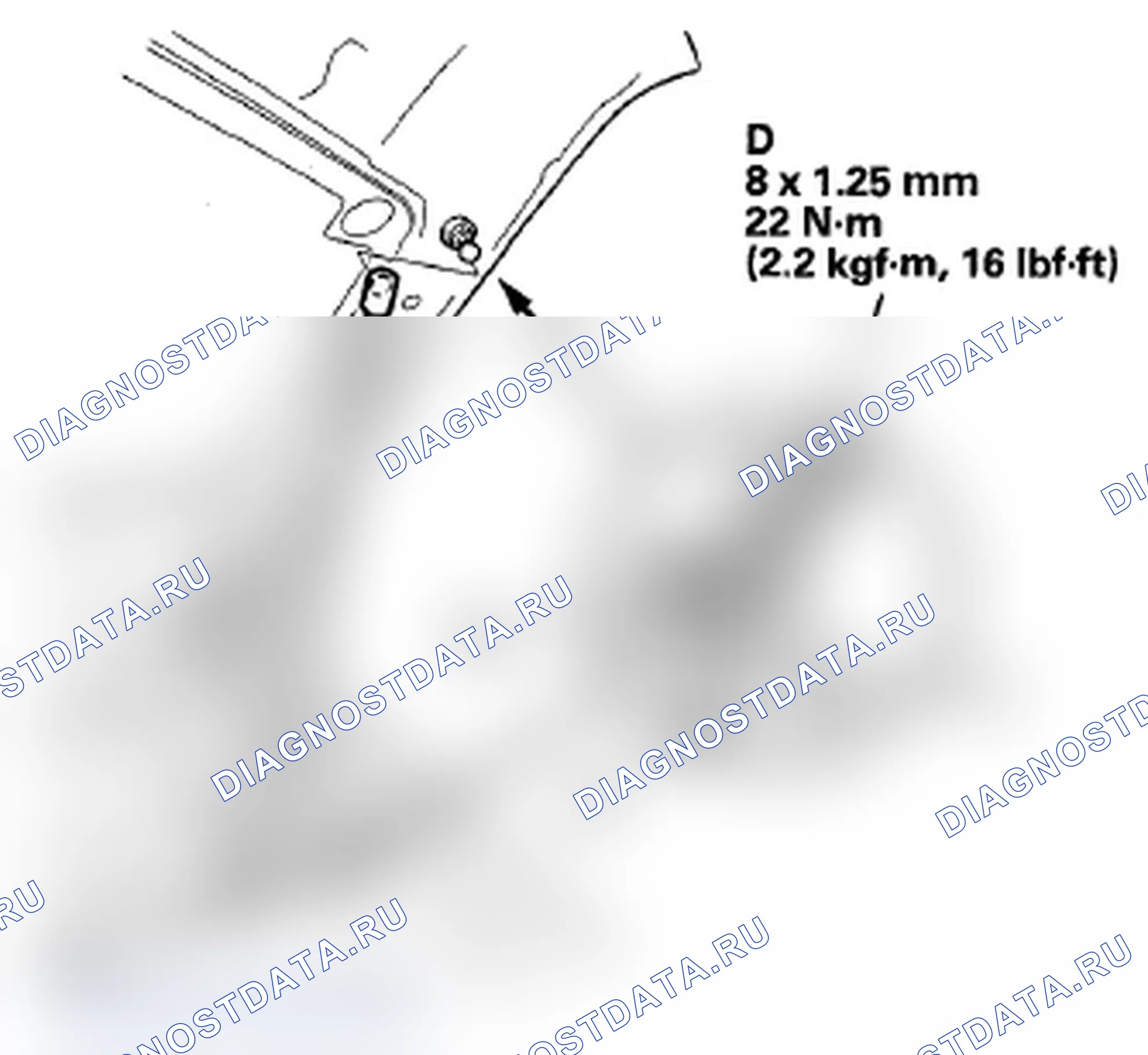Рис. 23: Замена опорной стойки капота. Acura MDX II рестайлинг