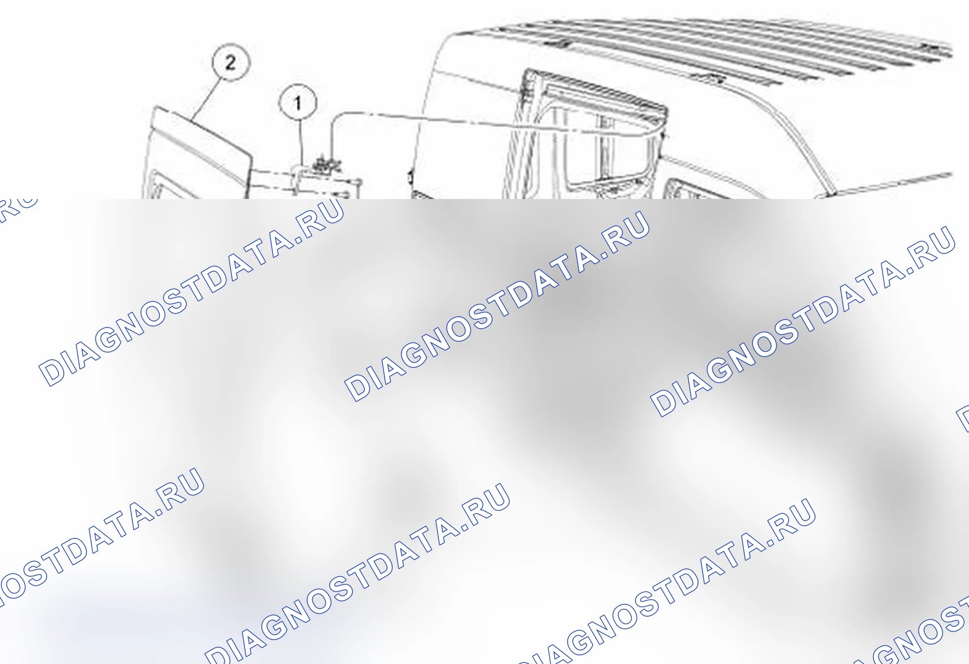 Рис. 94: Раздвижная дверь. Ford Transit Connect I рестайлинг