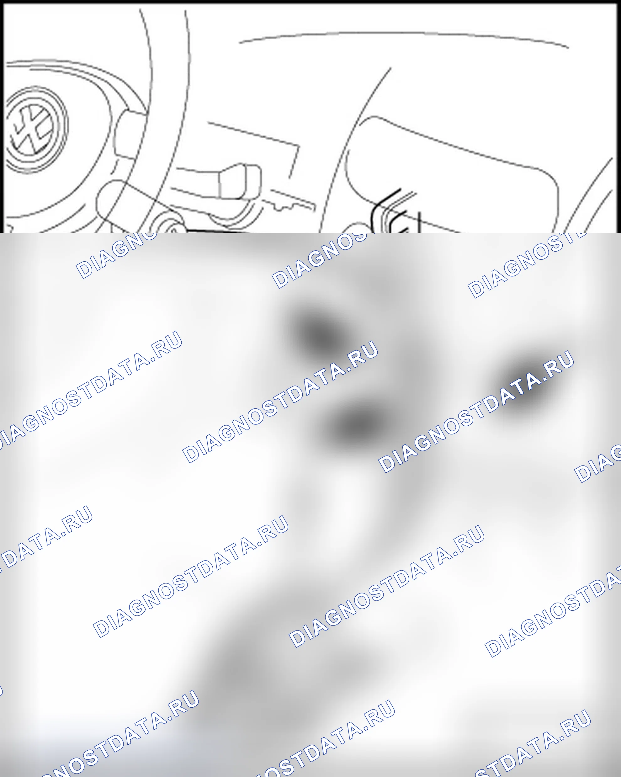 Рис. 110: СТОПОРНЫЙ ТРОС. Volkswagen New Beetle A4