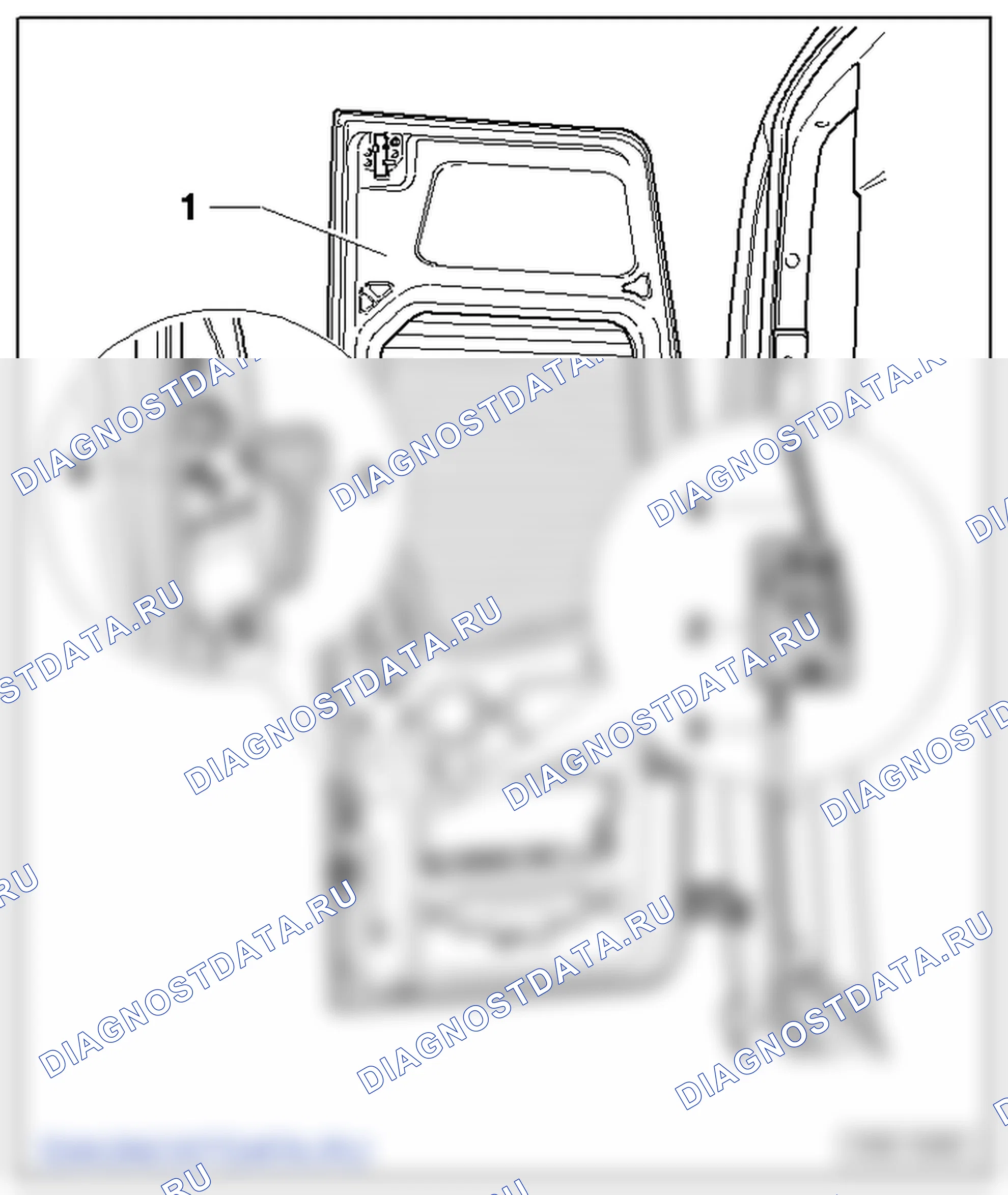 Левая задняя распашная дверь. Volkswagen Crafter I