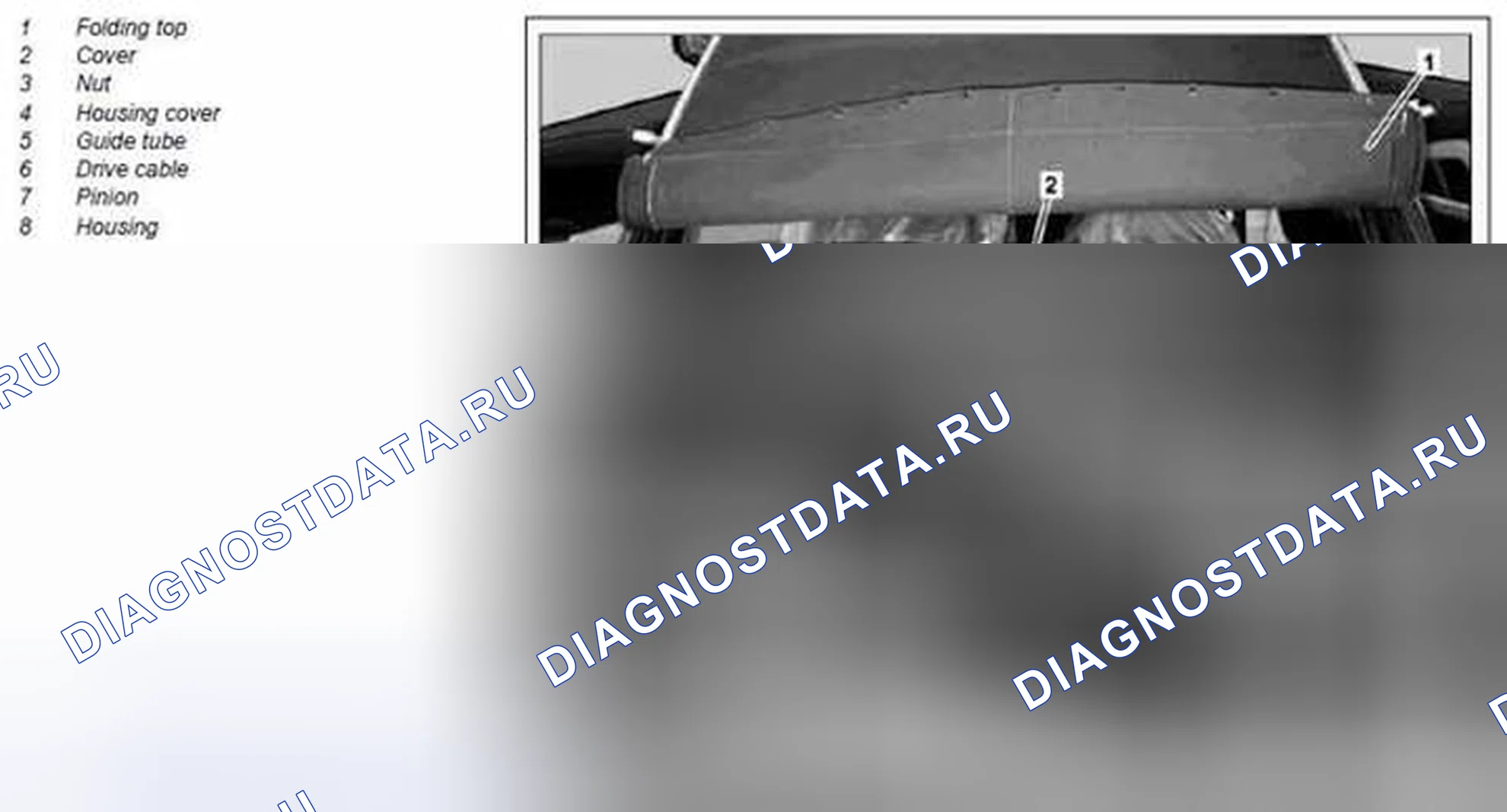Рис. 29: Снять / установить кабель привода с мягким верхом - AR77.30-P-1104MCU. Kia Soul I