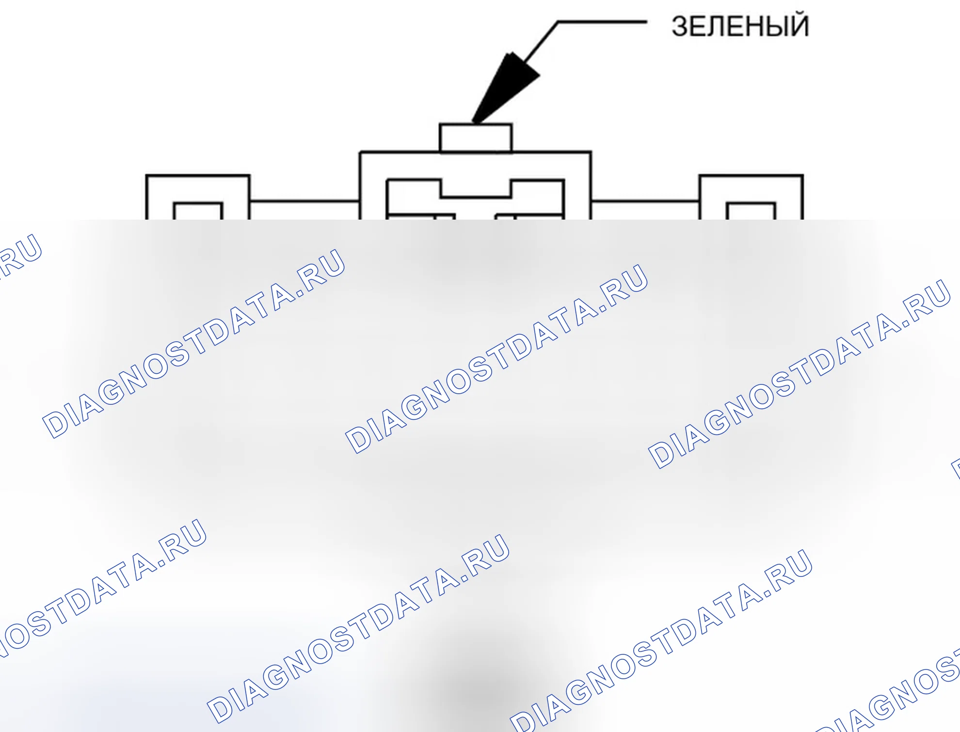 Рис. 287: Вид с торца встроенного разъема (RHD) (C306). Jeep Compass I