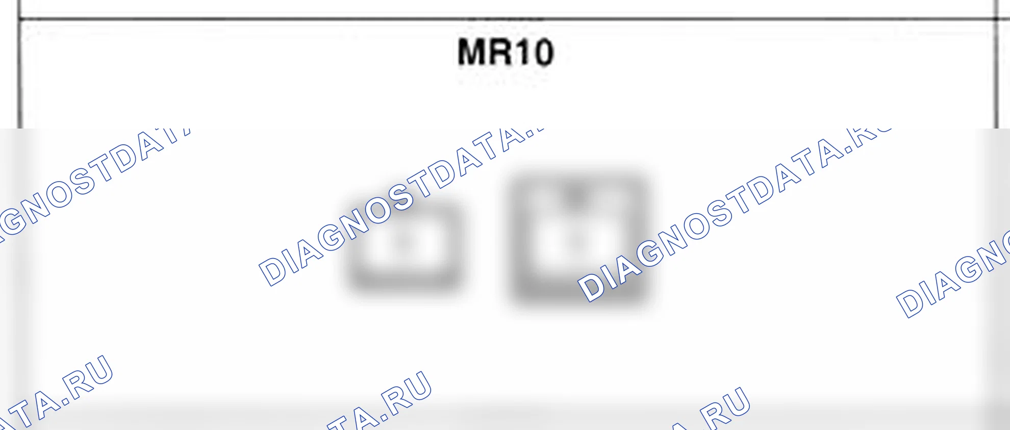 Распиновка разъёма MR10 — основного жгута. Hyundai Atos MX