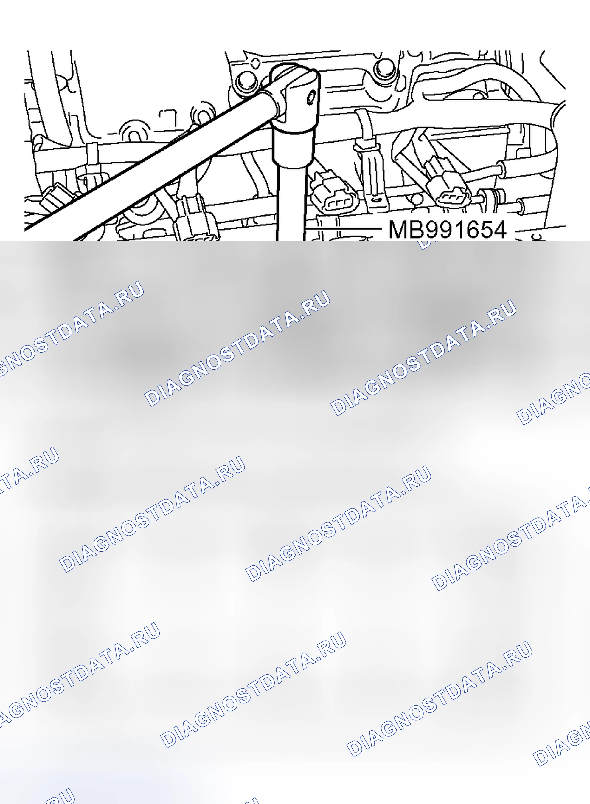Рис. 90: < < D > > ДЕМОНТАЖ БОЛТОВ ГОЛОВКИ ЦИЛИНДРА. Mitsubishi Outlander I