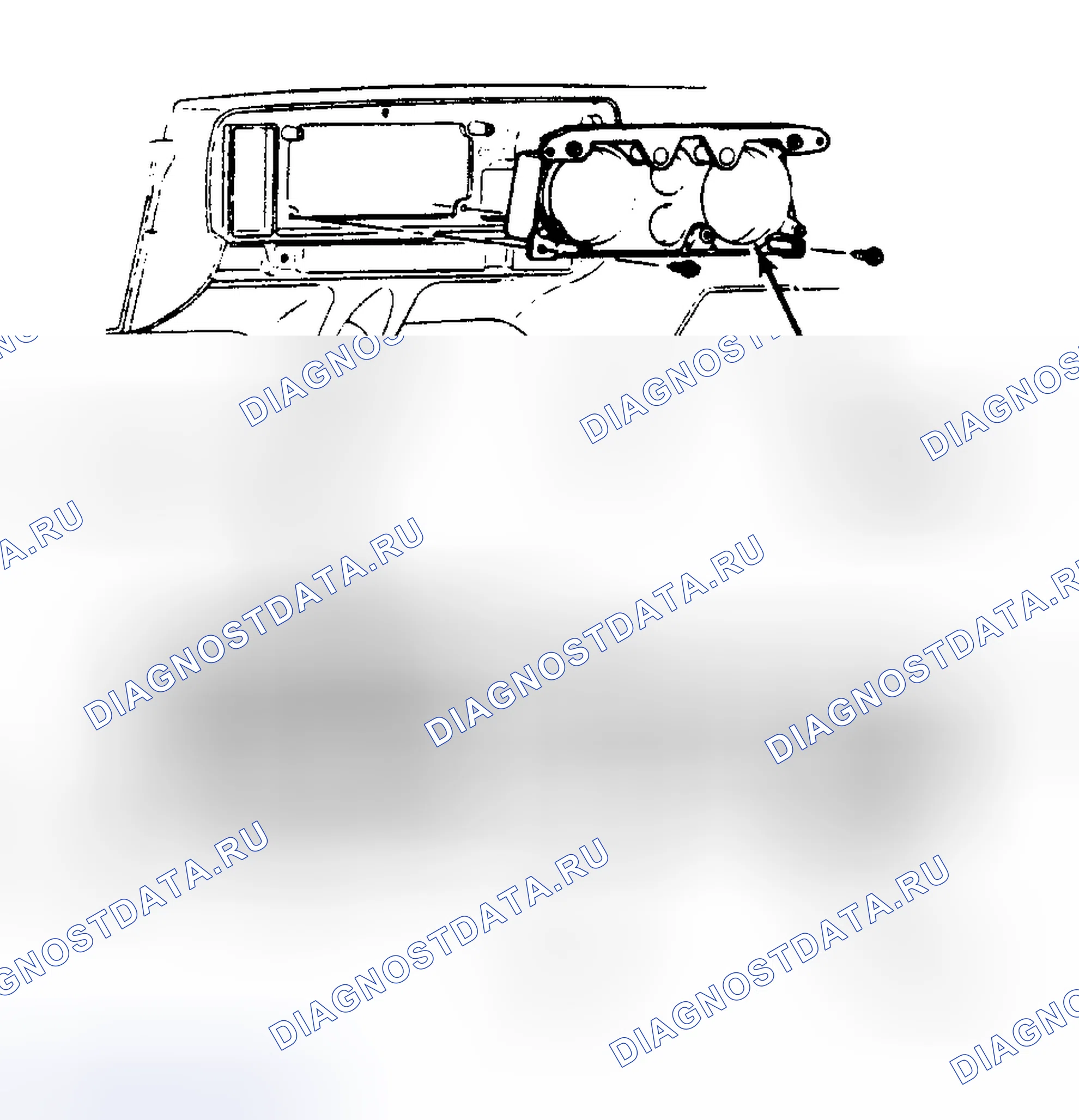 Рис. 1: Приборная панель моделей General Motors " G ". Chevrolet Van I
