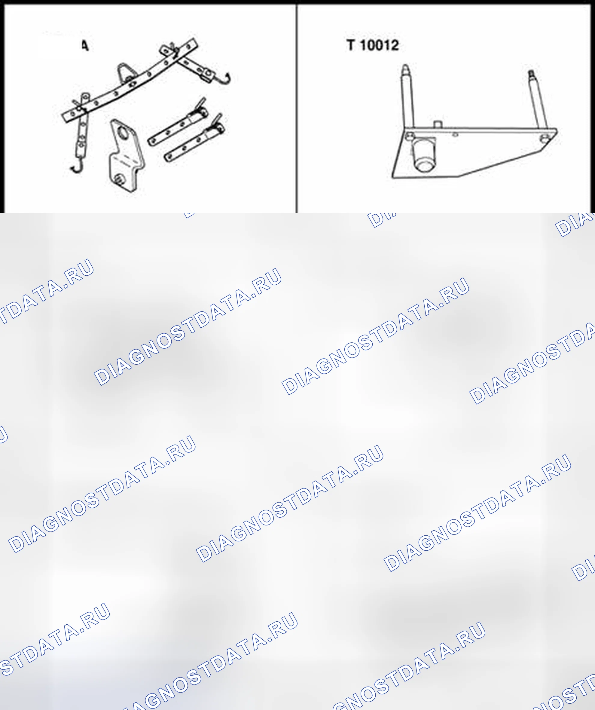 Рис. 321: Двигатель, снятие и установка. Volkswagen Golf Mk4