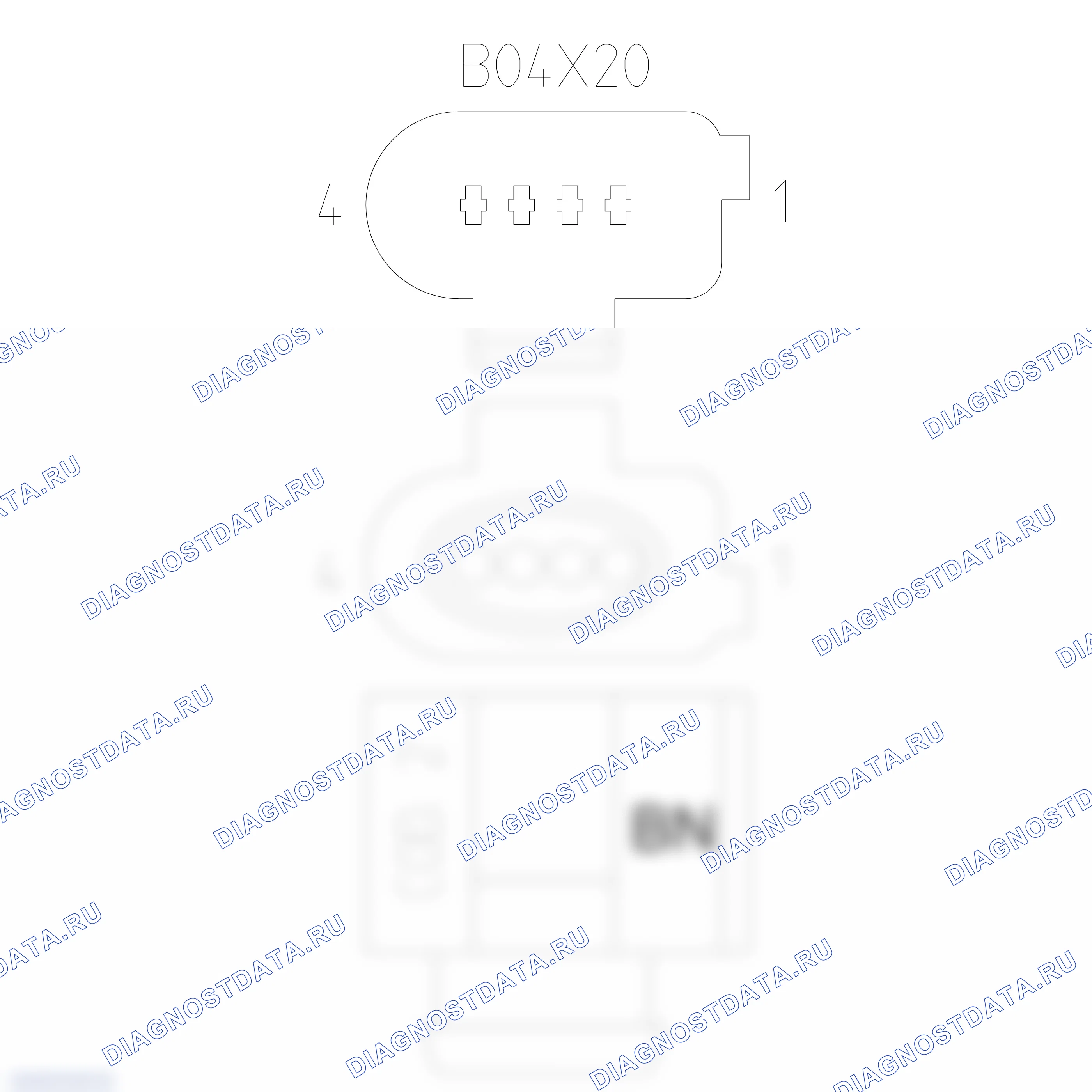 Распиновка разъёма 6Q0 973 704 A — внешний вид и расположение контактов. Porsche Cayenne II